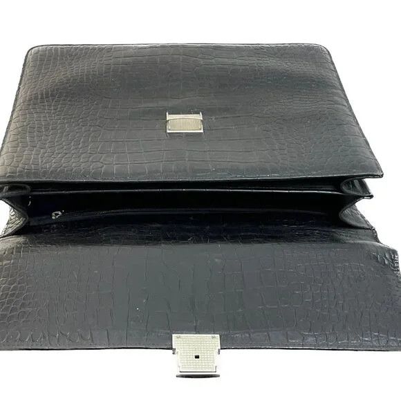 Jack Georges Executive Briefcase 422 in American Alligator, Black Size ONE SIZE - 5 Thumbnail