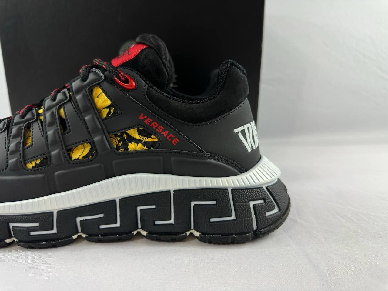 Versace Versace Trigreca 'Barocco Print - Black' Sneakers Size US 12 / EU 45 - 6 Thumbnail