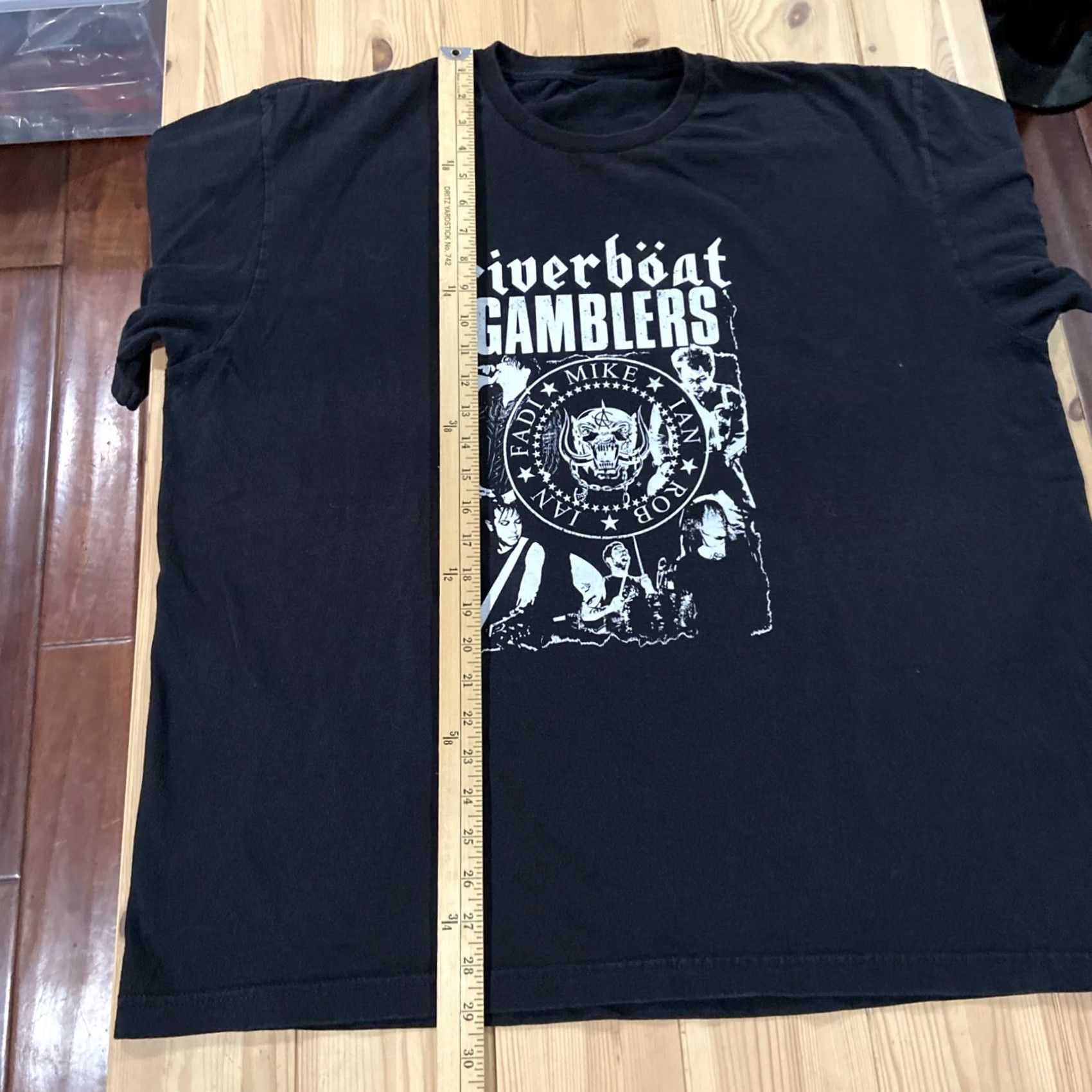 Vintage VINTAGE T Shirt Punk Rock Riverboat Gamblers Texas Punk Ramotorhead 2XL Men Graphic Tee Short Sleeve 1980s Punk Size US XXL / EU 58 / 5 - 5 Thumbnail