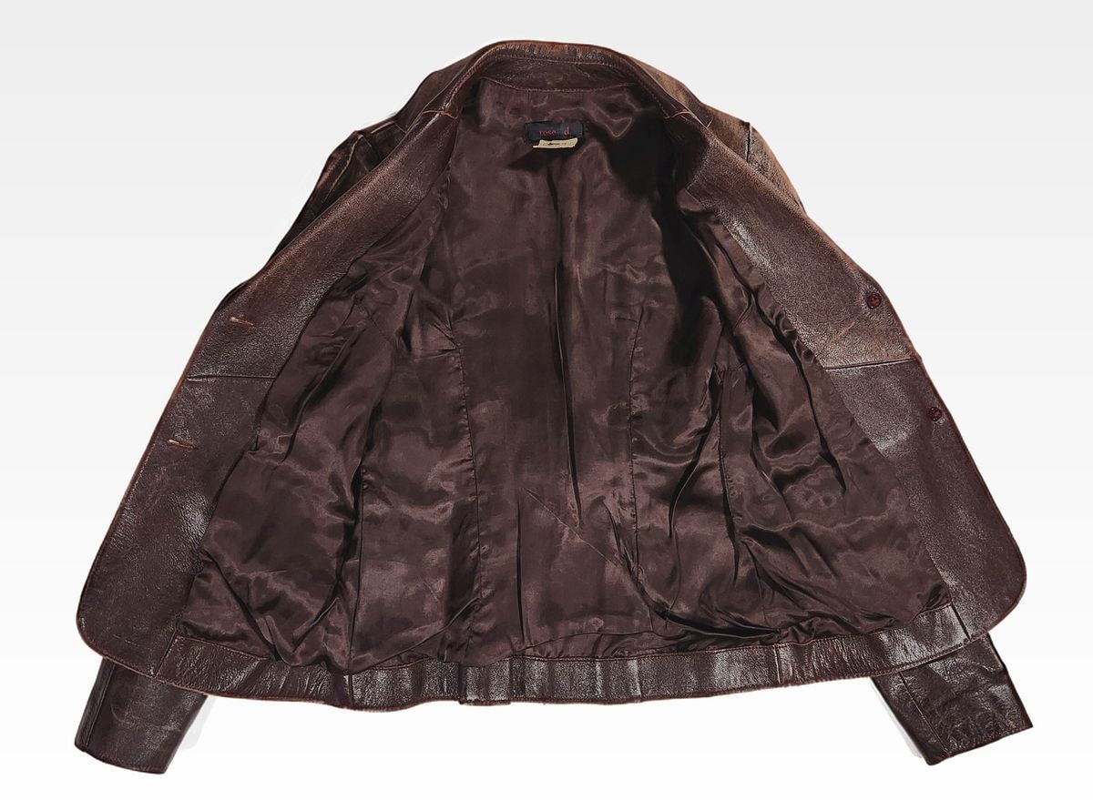 Other Rose D. Women's Leather Blazer Jacket Size 40 Moto Tailored Size S / US 4 / IT 40 - 3 Thumbnail