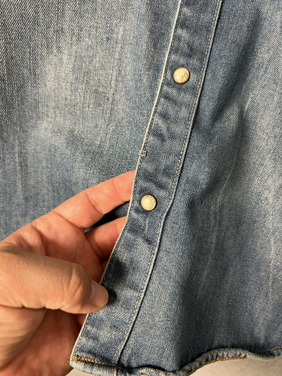 Allsaints AllSaints Redford Denim Long Sleeve Corduroy Collar Shirt Size US M / EU 48-50 / 2 - 10 Thumbnail