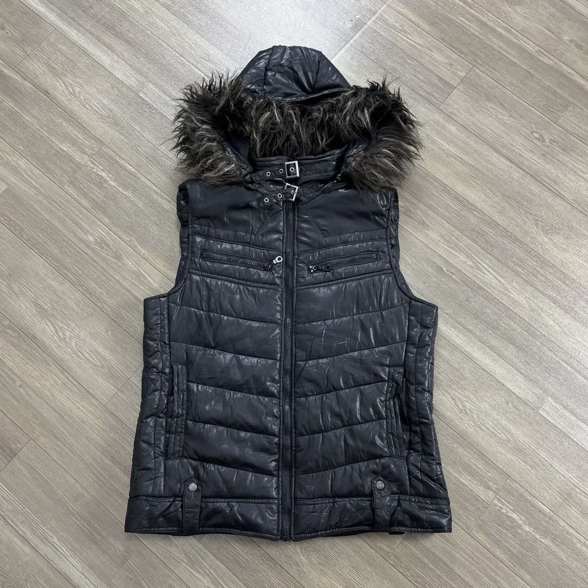 14th Addiction 2000s Mossimo IfSixWasNine Kmrii Gothic Lgb Fur Down Jacket Size US L / EU 52-54 / 3 - 2 Thumbnail