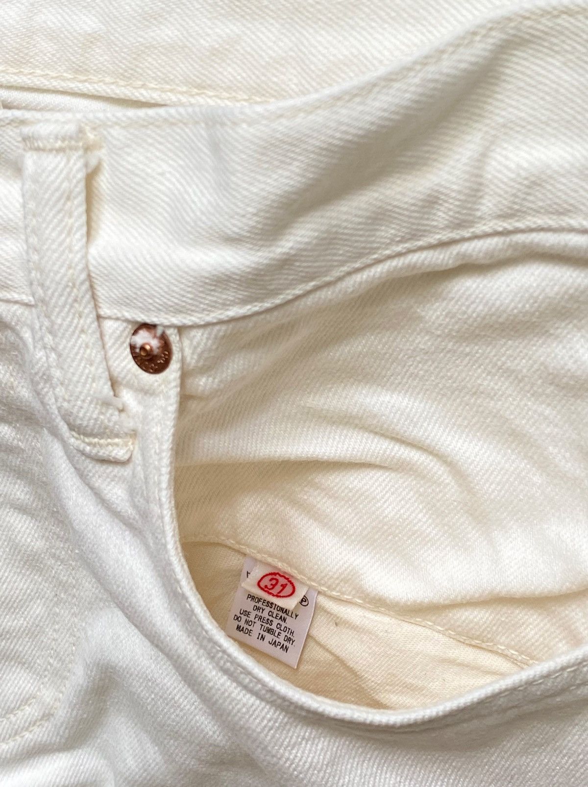 Pherrow's Vintage Pherrows Stormy Blue Raw Jeans - White Size US 30 / EU 46 - 3 Thumbnail