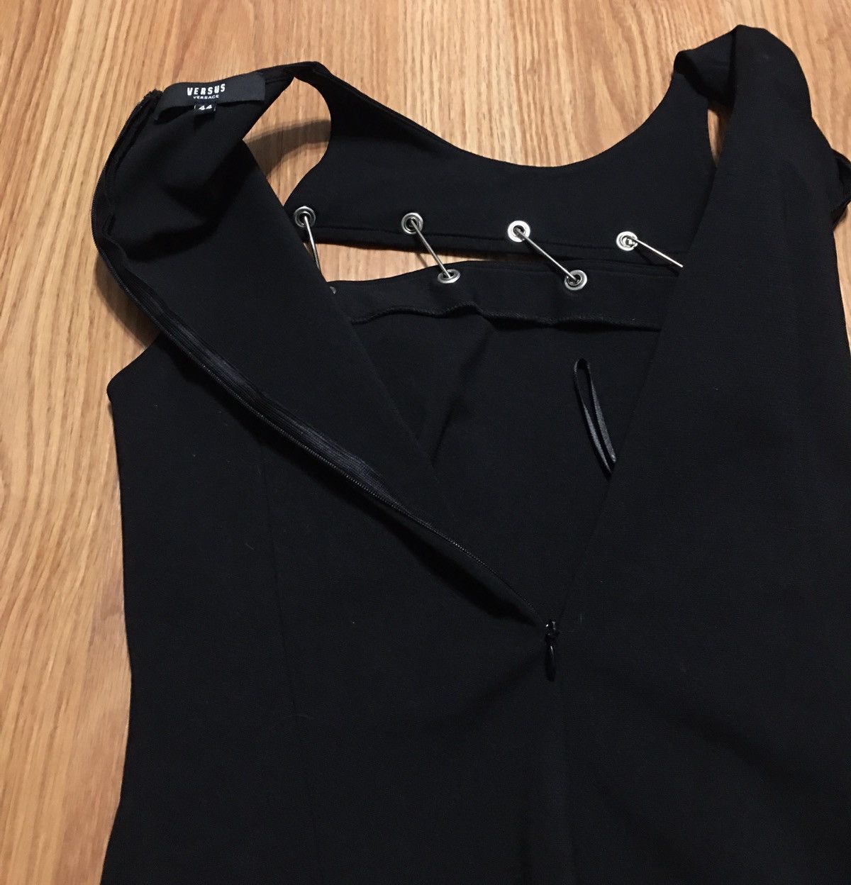 Anthony Vaccarello × Versus Versace VERSUS VERSACE + Anthony Vaccarello Black Mini Dress EU 44 Size M / US 6-8 / IT 42-44 - 14 Thumbnail