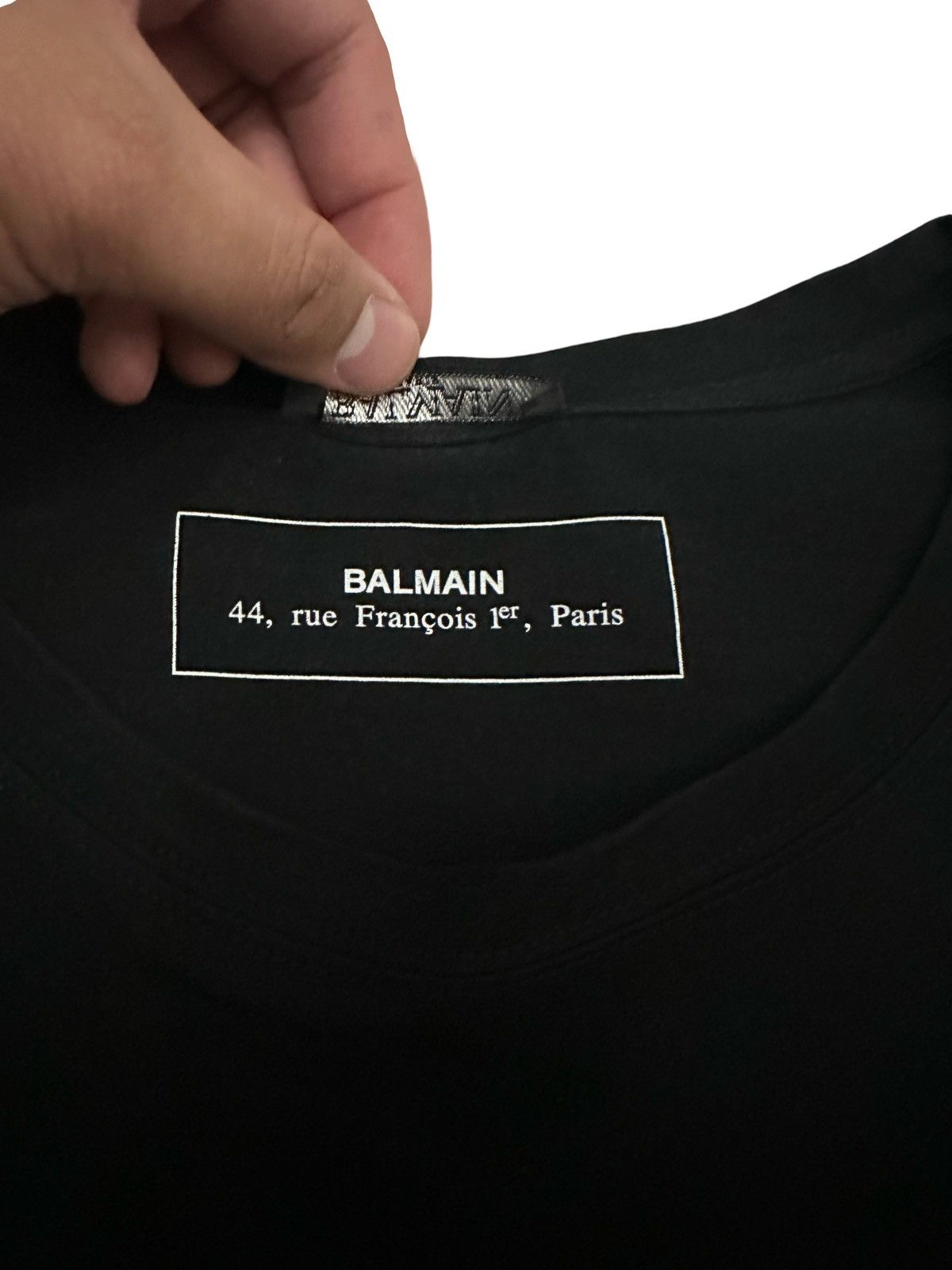 Balmain × Designer Balmain Paris Logo tee Size US XL / EU 56 / 4 - 5 Thumbnail
