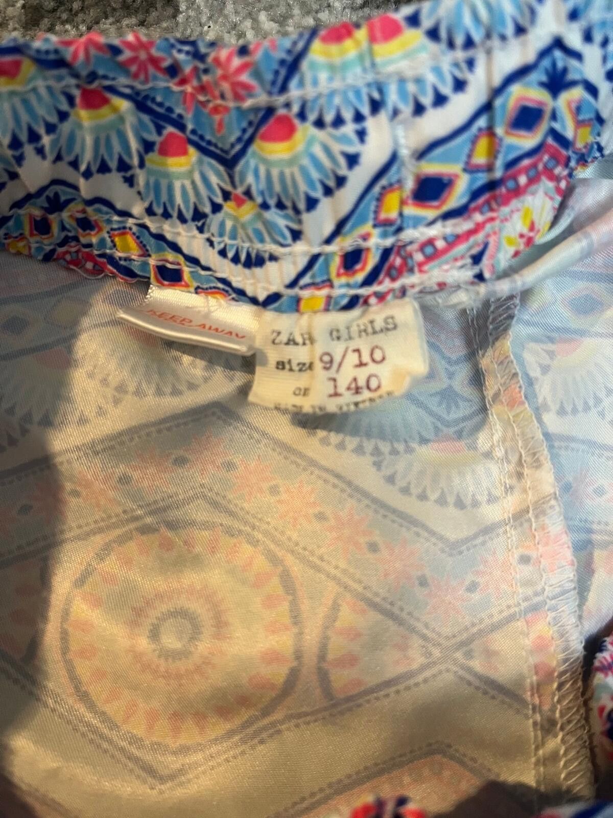 Zara Zara Girls Swim Shorts Size 9-10 Boho Print Beach Swimwear Size ONE SIZE - 4 Thumbnail