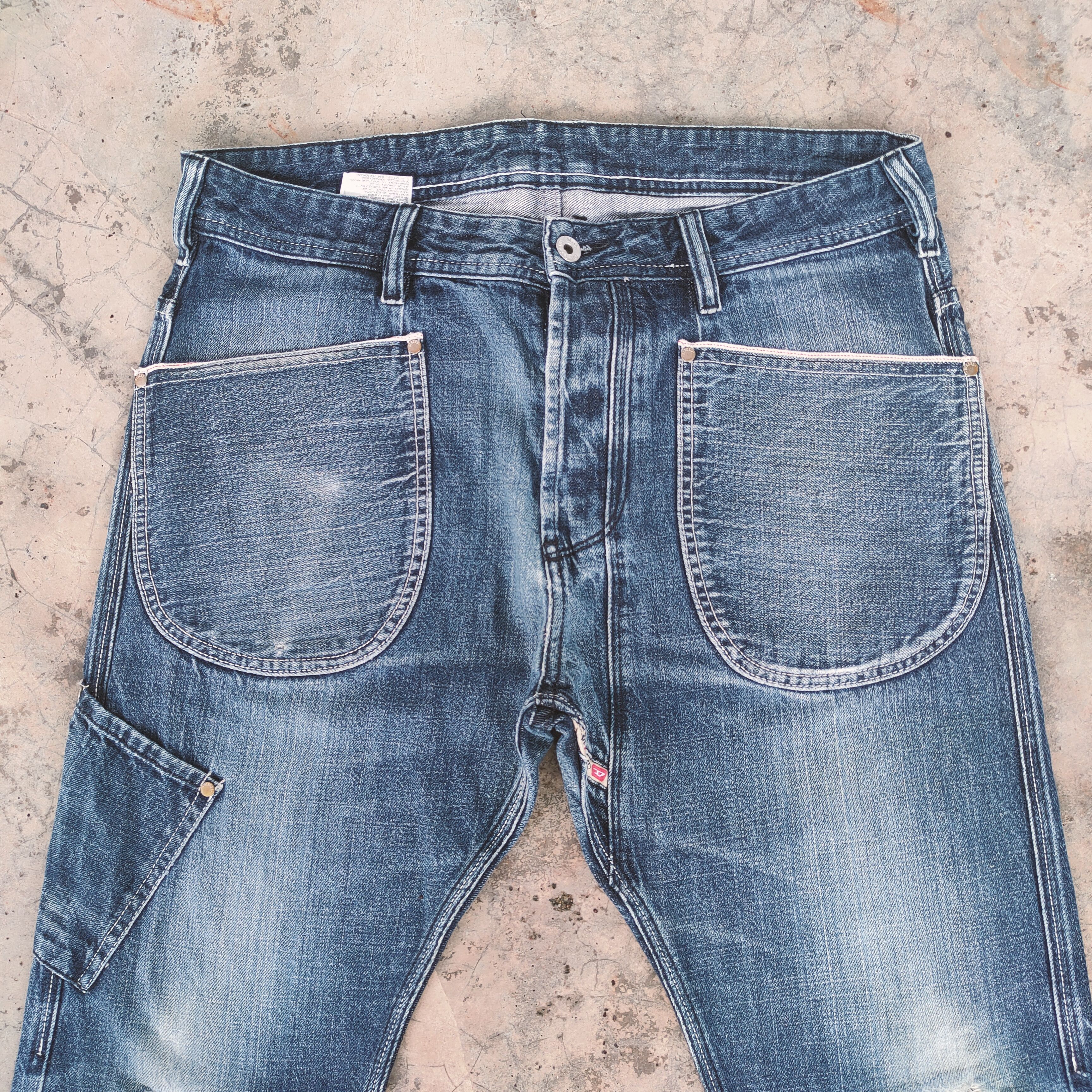 Diesel VINTAGE DIESEL DISTRESSED KNEE CARGO PANTS Size US 35 - 4 Thumbnail