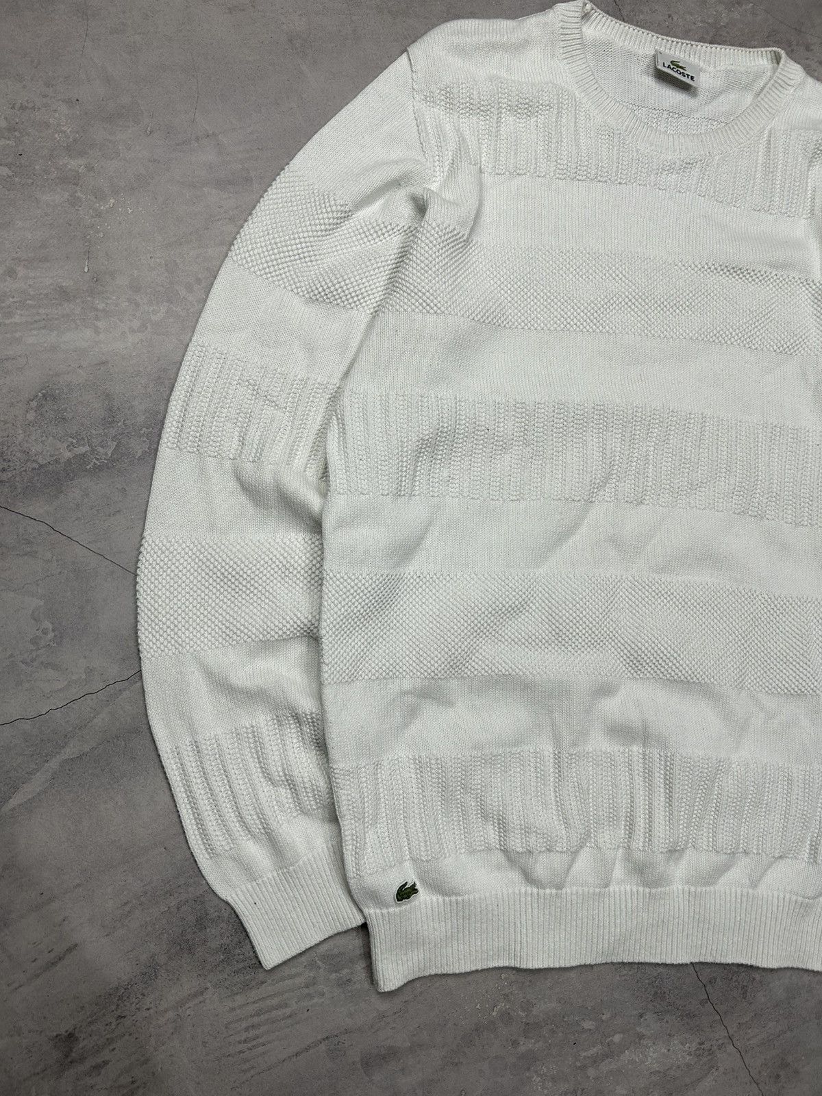 Lacoste × Vintage Vintage Lacoste Knit Sweater Size US M / EU 48-50 / 2 - 2 Thumbnail
