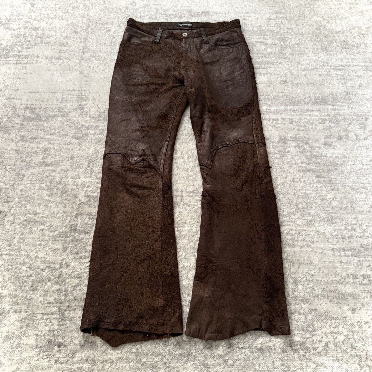 Yasuyuki Ishii Yasuyuki Ishii “DESTROY” leather pants | Grailed