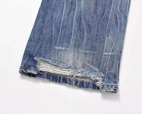 Designer × Japanese Brand × Vintage washed faded ripped damaged jeans Size US 32 / EU 48 - 3 Thumbnail