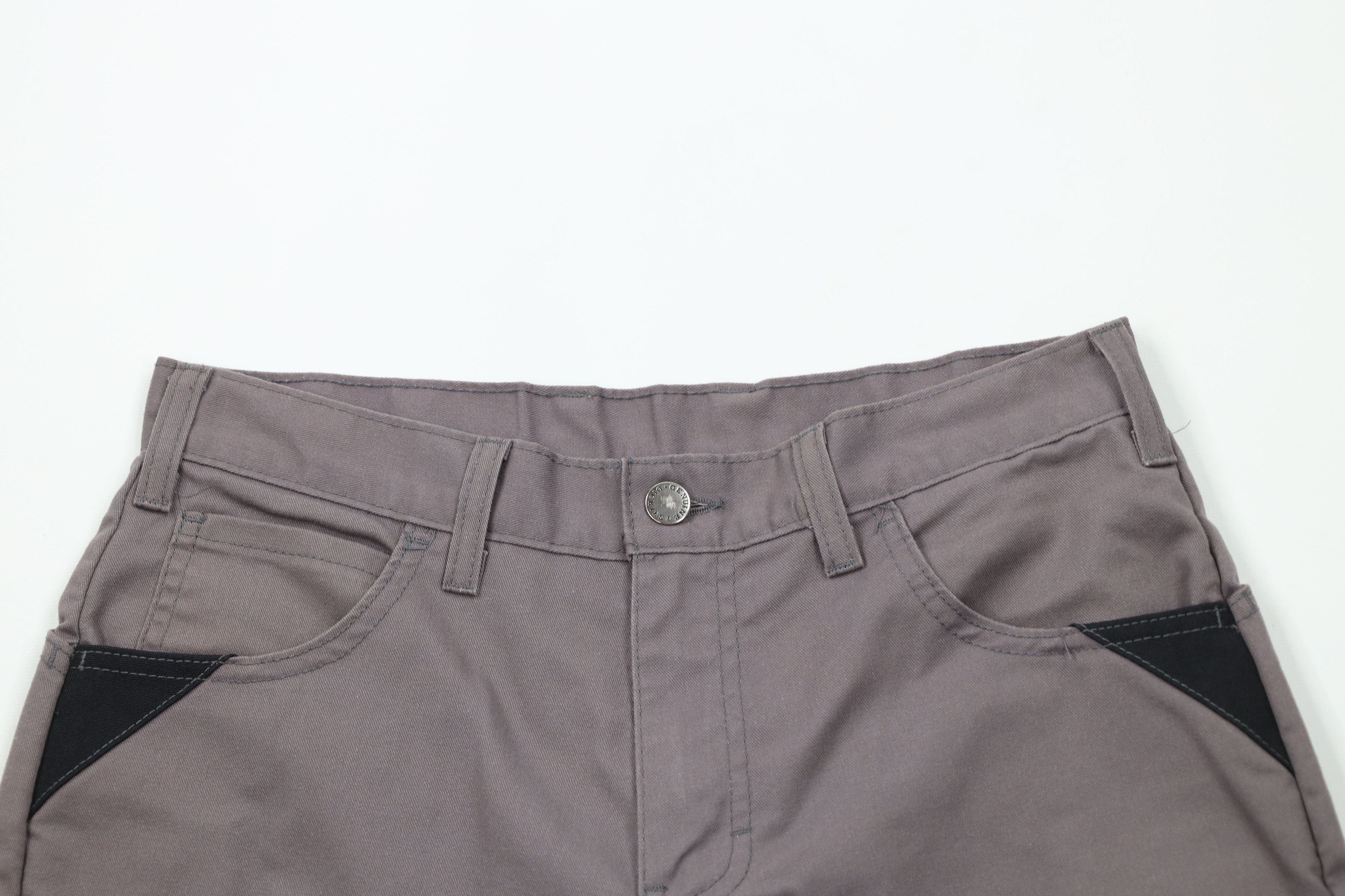 Dickies × Vintage Vintage Y2K Dickies Spell Reinforced Workwear Shorts Gray Size US 30 / EU 46 - 2 Thumbnail