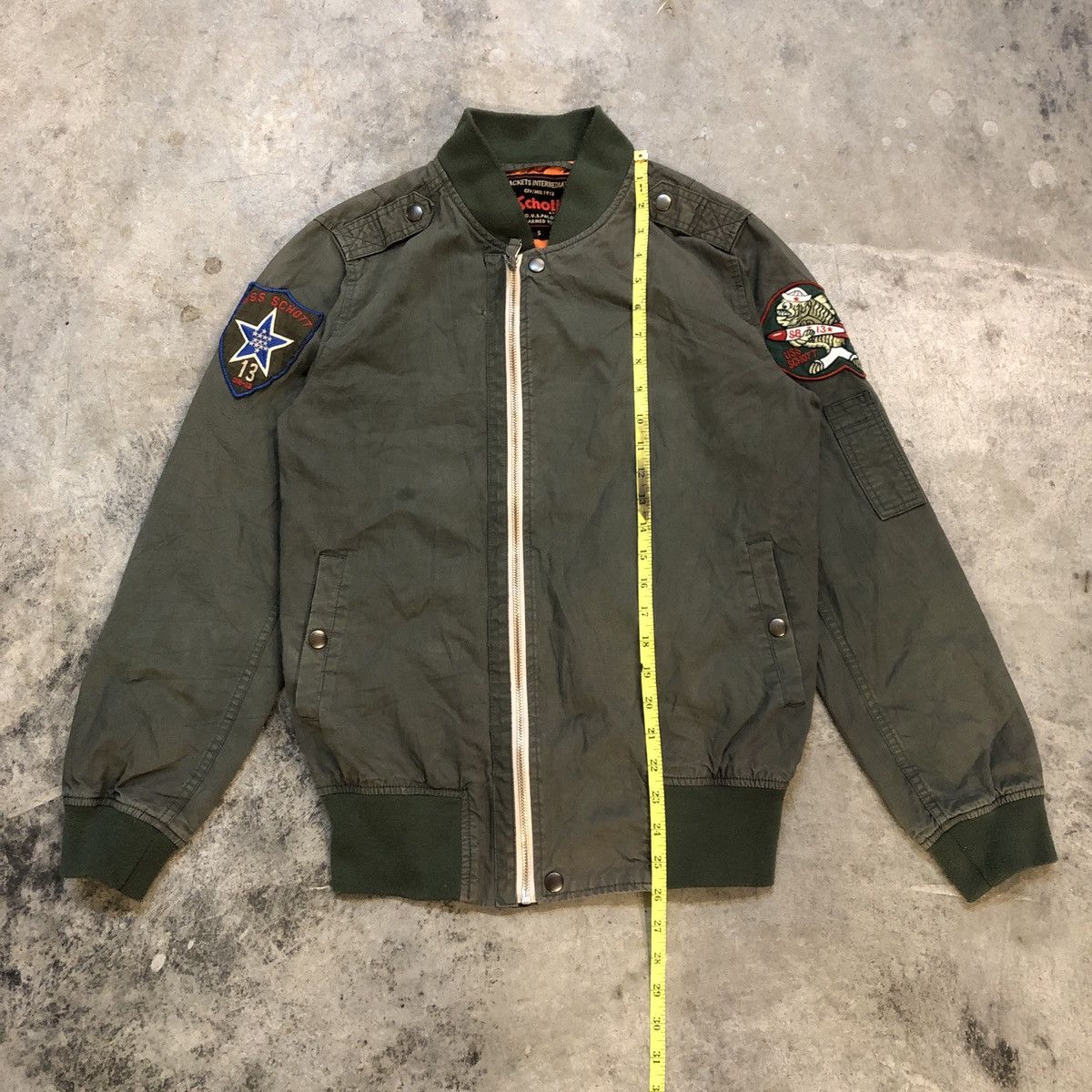 Schott × Vintage Vintage Schott Military Bomber Jacket Size US S / EU 44-46 / 1 - 18 Thumbnail