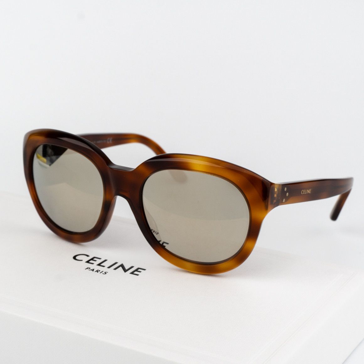 Celine Celine Women Sunglasses Havana Smoke Mirror CL40071I 56C NEW Size ONE SIZE - 9 Thumbnail