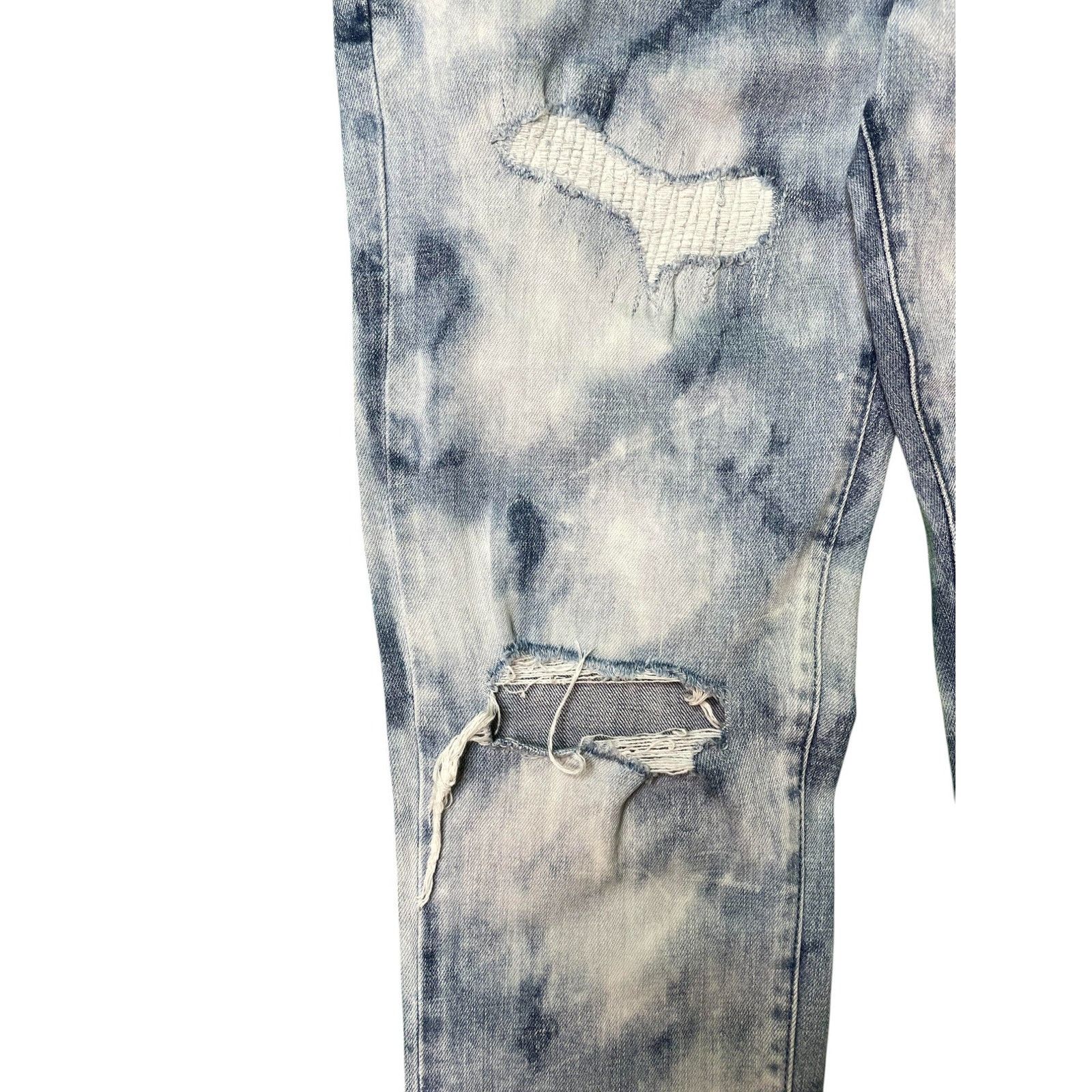 Purple Brand Distressed Light Wash Jeans