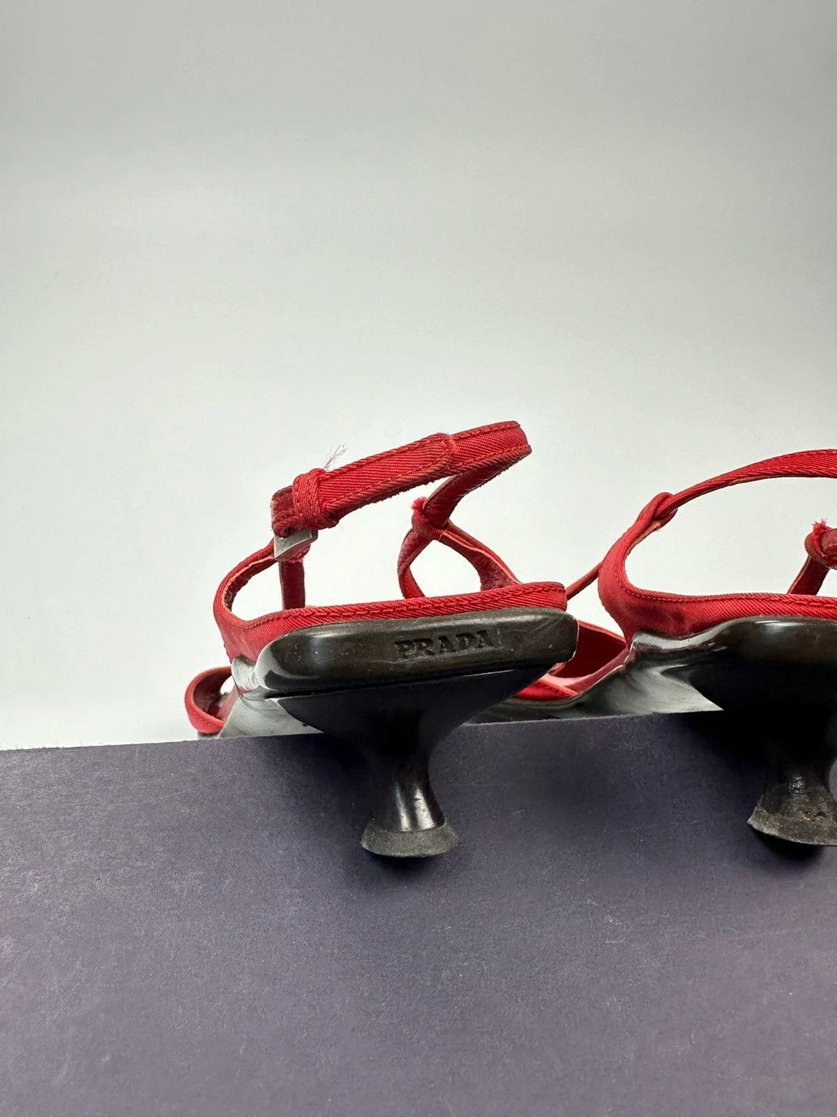 Prada Prada Milano SS2000 Red SlingBack Pumps Heels Size US 6 / IT 36 - 10 Thumbnail