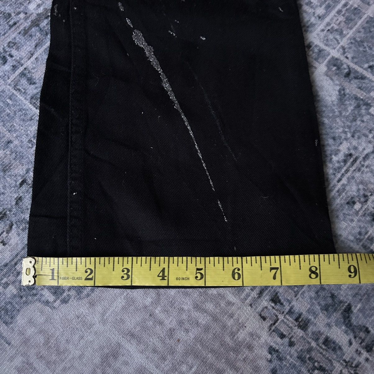 If Six Was Nine Flared Painter Black Punk Jeans Size US 28 / EU 44 - 18 Thumbnail
