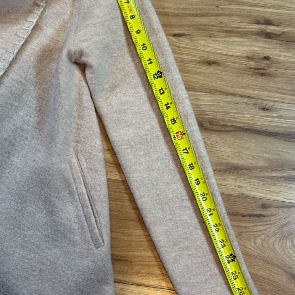 Other Garnet Hill Women’s Small Beige Asym Coat Toggle Size XXS / US 00 / IT 34 - 6 Thumbnail