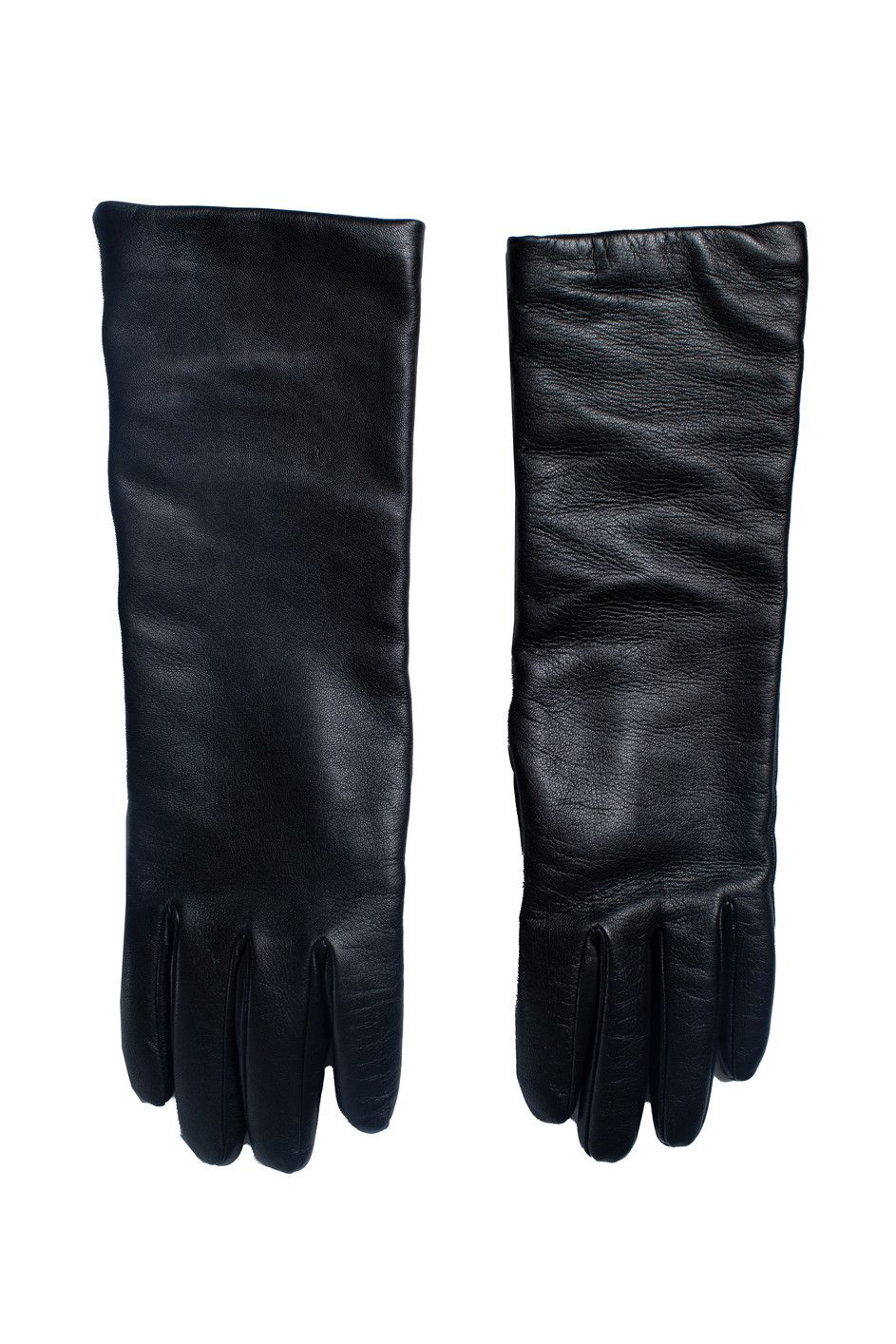 Max Mara Max Mara Weekend, black leather gloves Size ONE SIZE - 1 Thumbnail