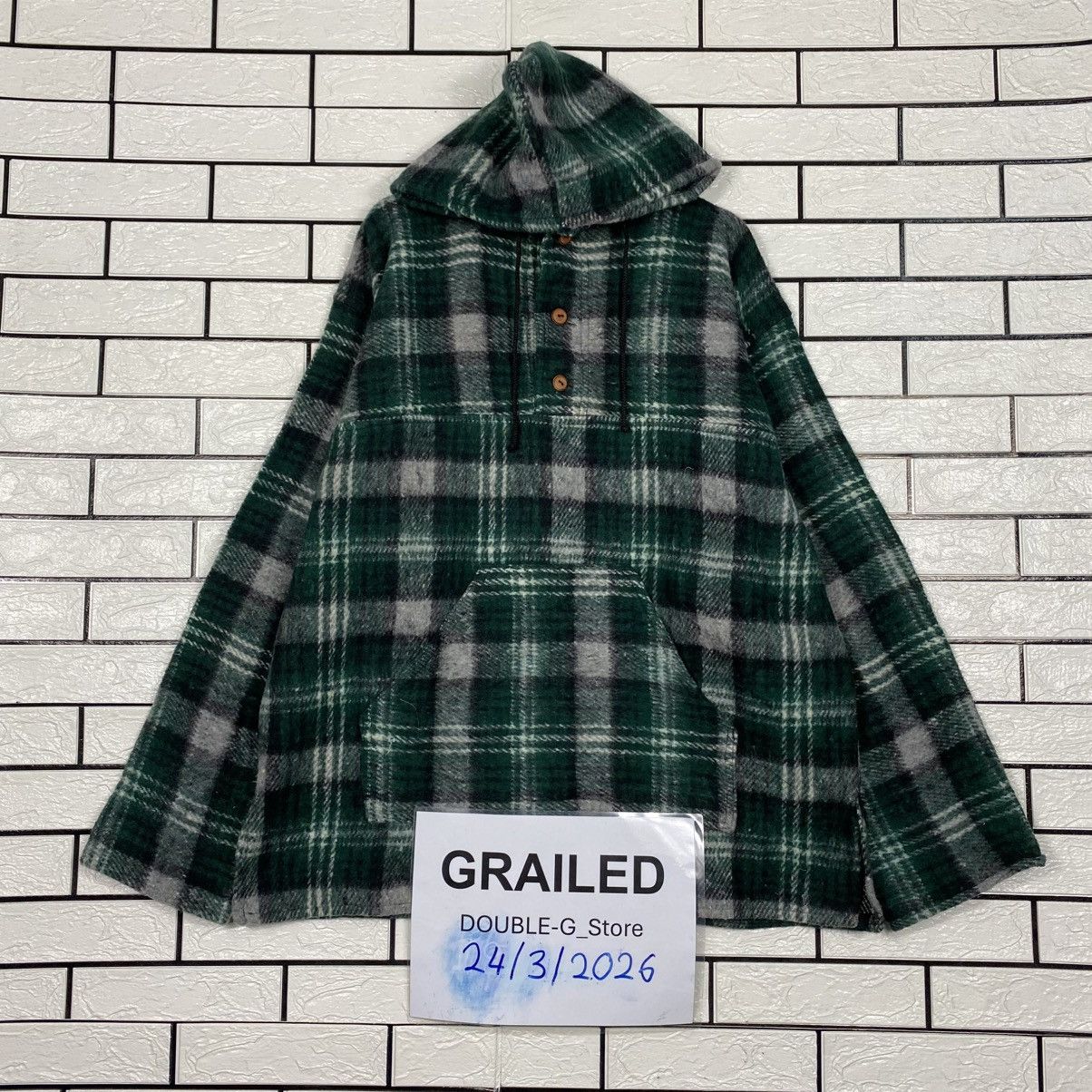 Japanese Brand Vintage Anorak Jacket Wool Tartan Unbranded Issey Miyake Size US XL / EU 56 / 4 - 1 Thumbnail