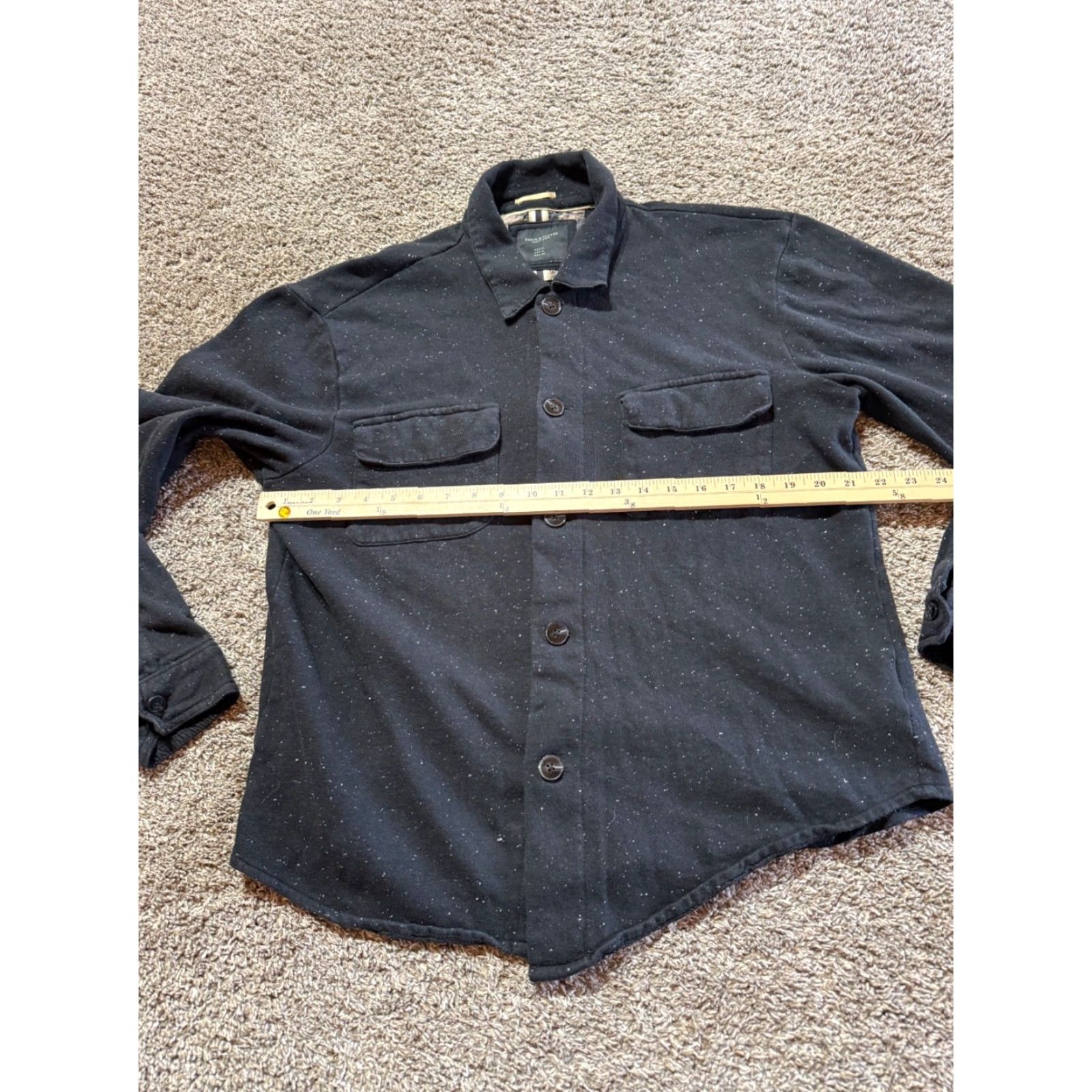 X-LARGE Denim & Flower Mens Shirt Button-Up XL Multicolor Long Sleeve Geometric Pattern Button-Down Casual Shirt Men Size US XL / EU 56 / 4 - 6 Thumbnail