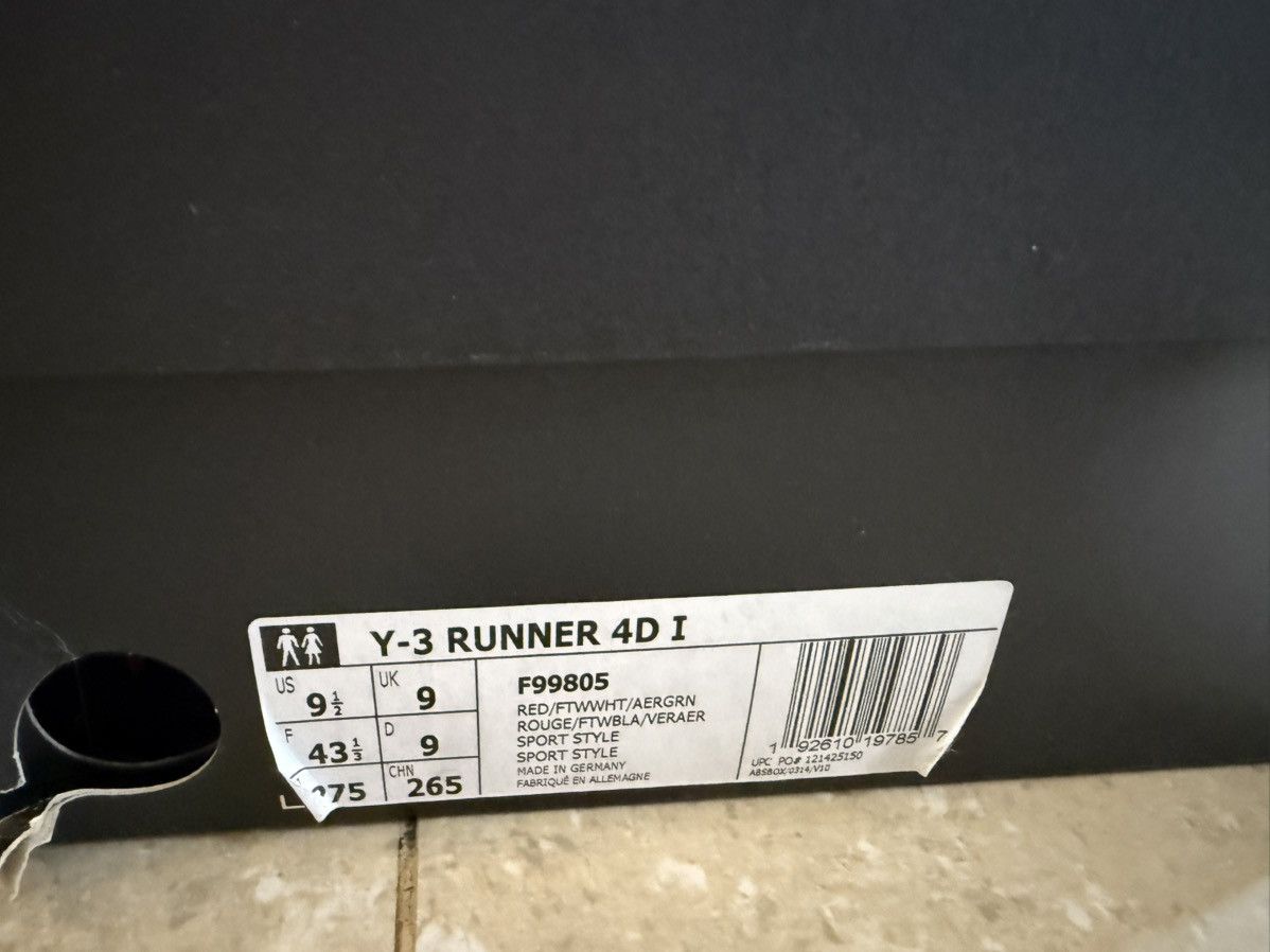 Y-3 Y-3 4D Runner Size US 9.5 / EU 42-43 - 6 Thumbnail