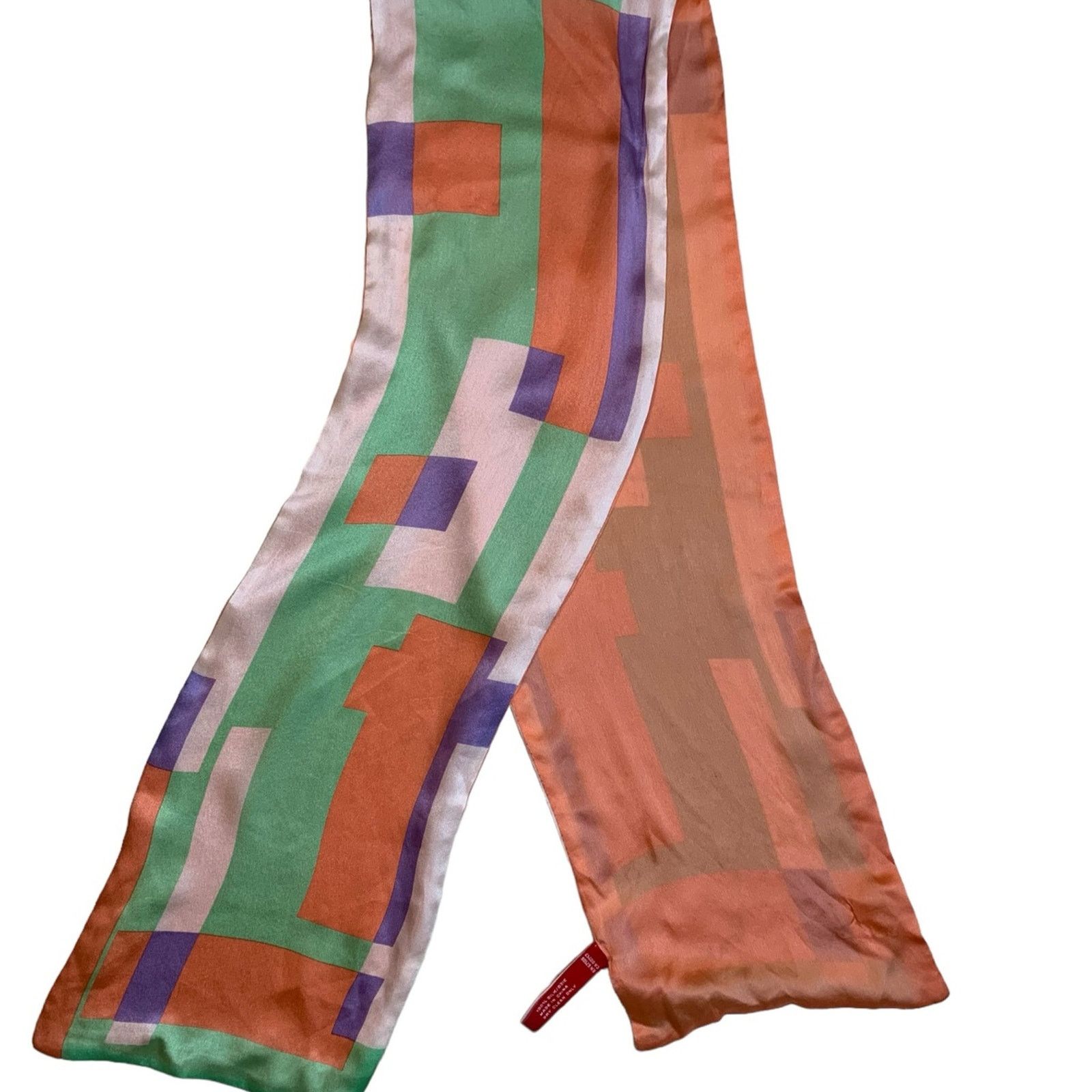 Anne Klein Anne Klein Women's Scarf 100% Silk Color Bock Multicolor Size ONE SIZE - 2 Thumbnail