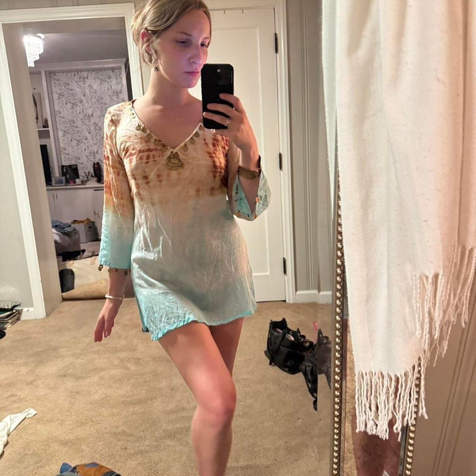 Other Tie dye long sleeve mini dress Size S / US 4 / IT 40 - 5 Thumbnail
