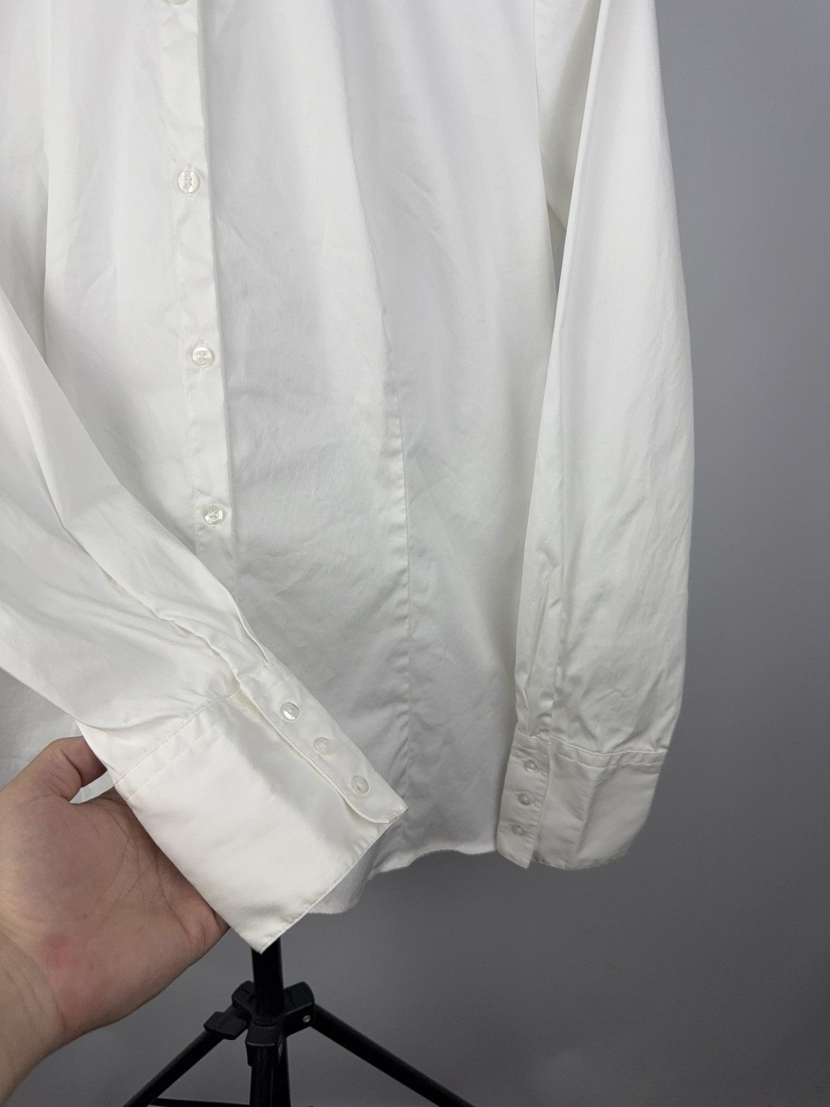 Hugo Boss Designer Luxury HUGO Boss Easy White Shirt Long Sleeve M Size M / US 6-8 / IT 42-44 - 4 Thumbnail