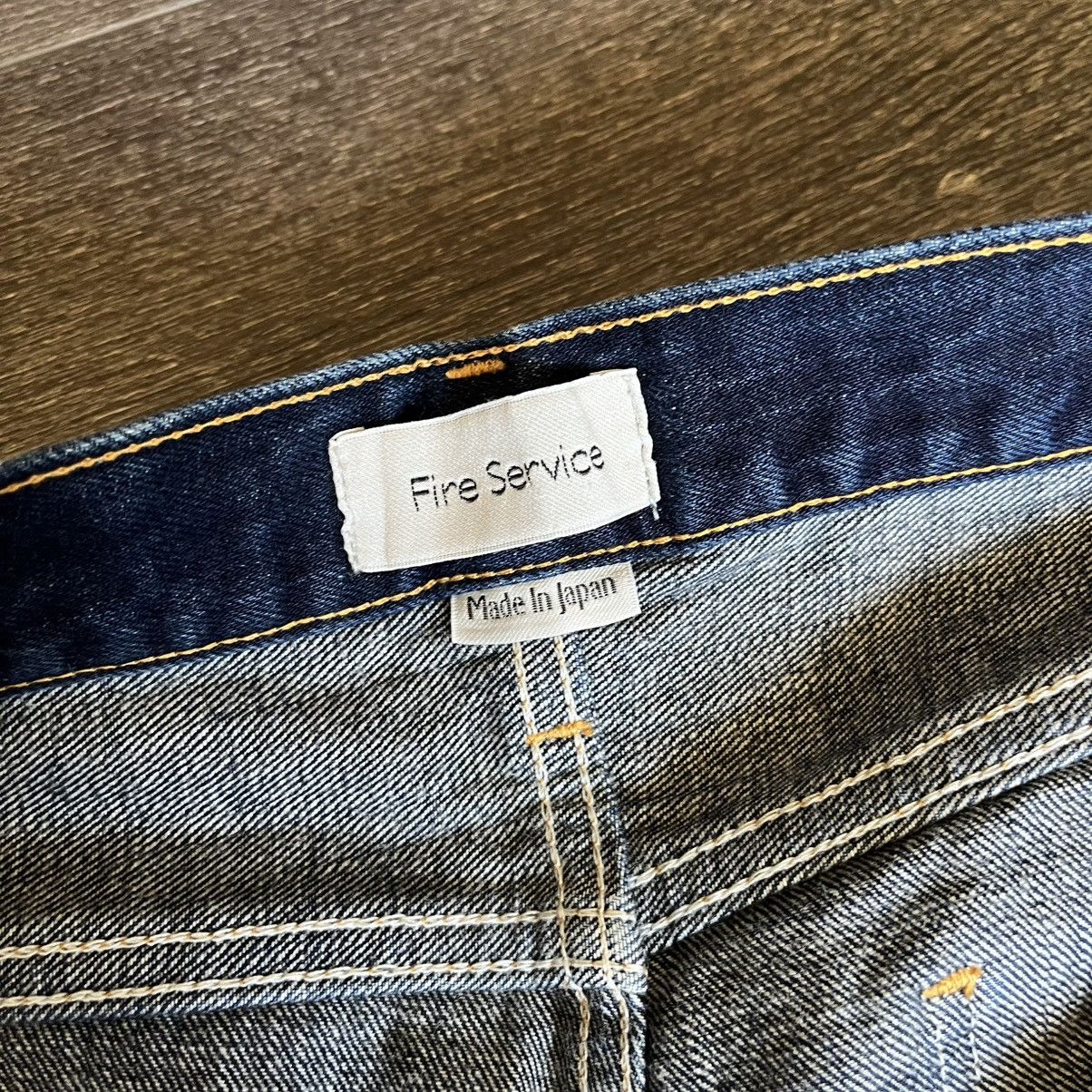 Japanese Brand Vintage Fire Service Japanese Raw Denim Selvedge Jeans 26x26 Size US 26 / EU 42 - 9 Thumbnail