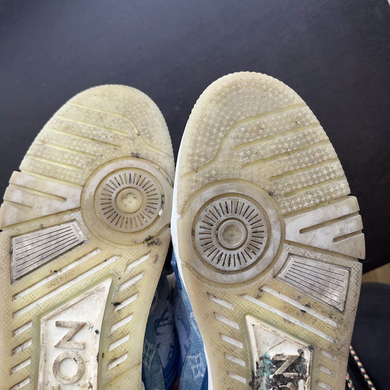 Louis Vuitton Louis Vuitton Denim Low-Top Trainers for Men - Size US 8.5 / EU 41-42 - 6 Thumbnail