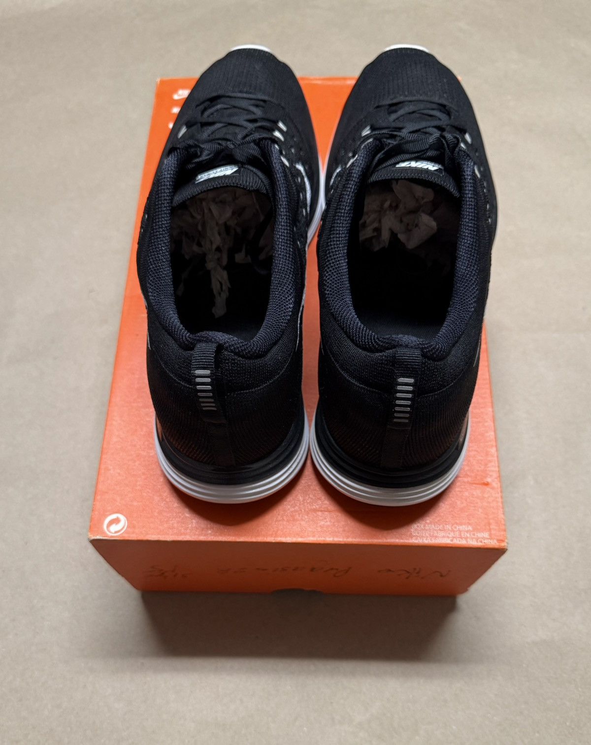 Nike Nike Flyknit Lunar 1+ Black White size 14 men’s running! Size US 14 / EU 47 - 4 Thumbnail