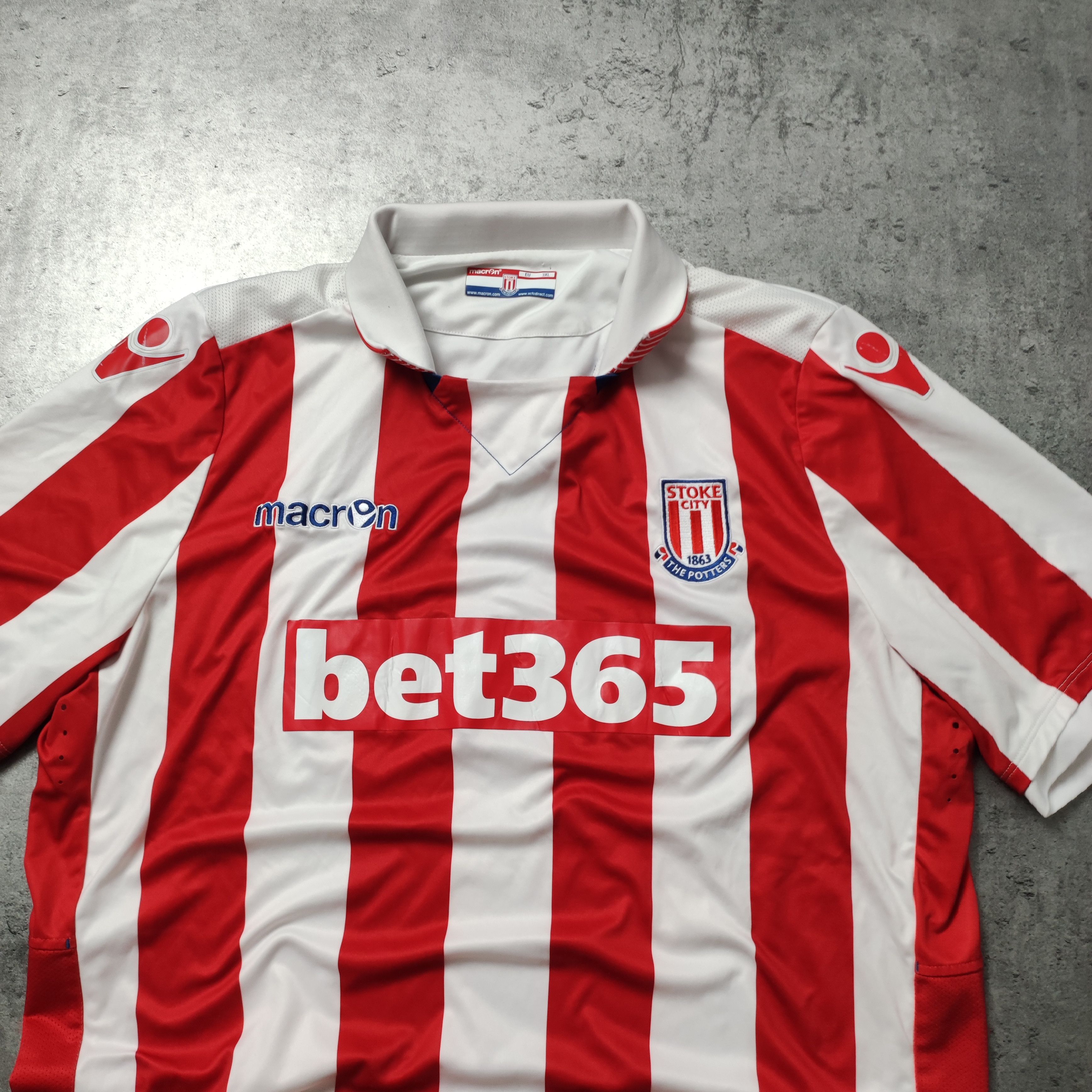Vintage RARE 3XL Size Stoke City Football England Home 2016 Jersey Size US XXL / EU 58 / 5 - 3 Thumbnail