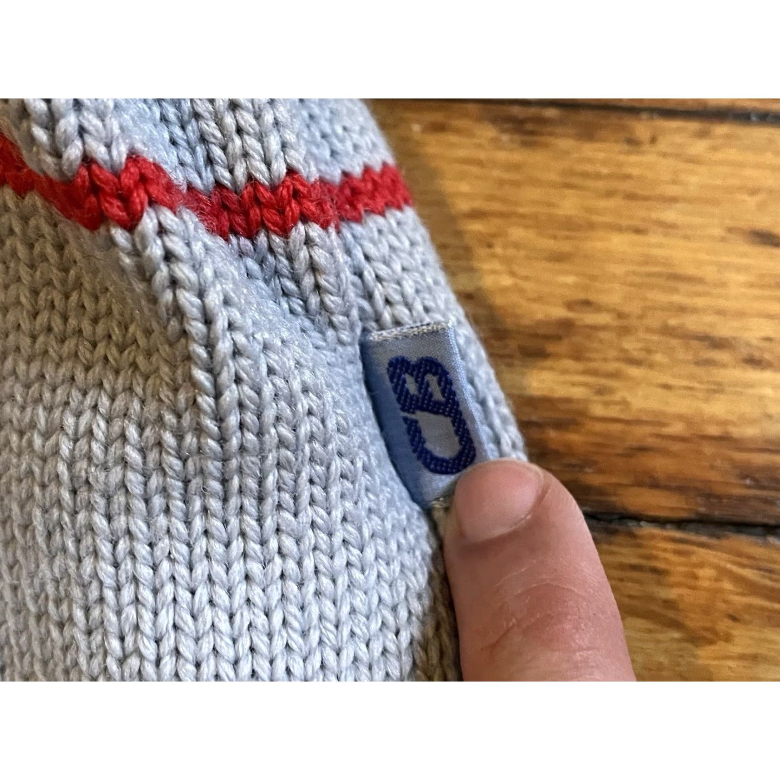 CB Sports VINTAGE CB Sports Beanie Hat One Size Gray 90s Ski Wool Pom Pom Panther Womens/Mens? Size US 35 - 2 Thumbnail