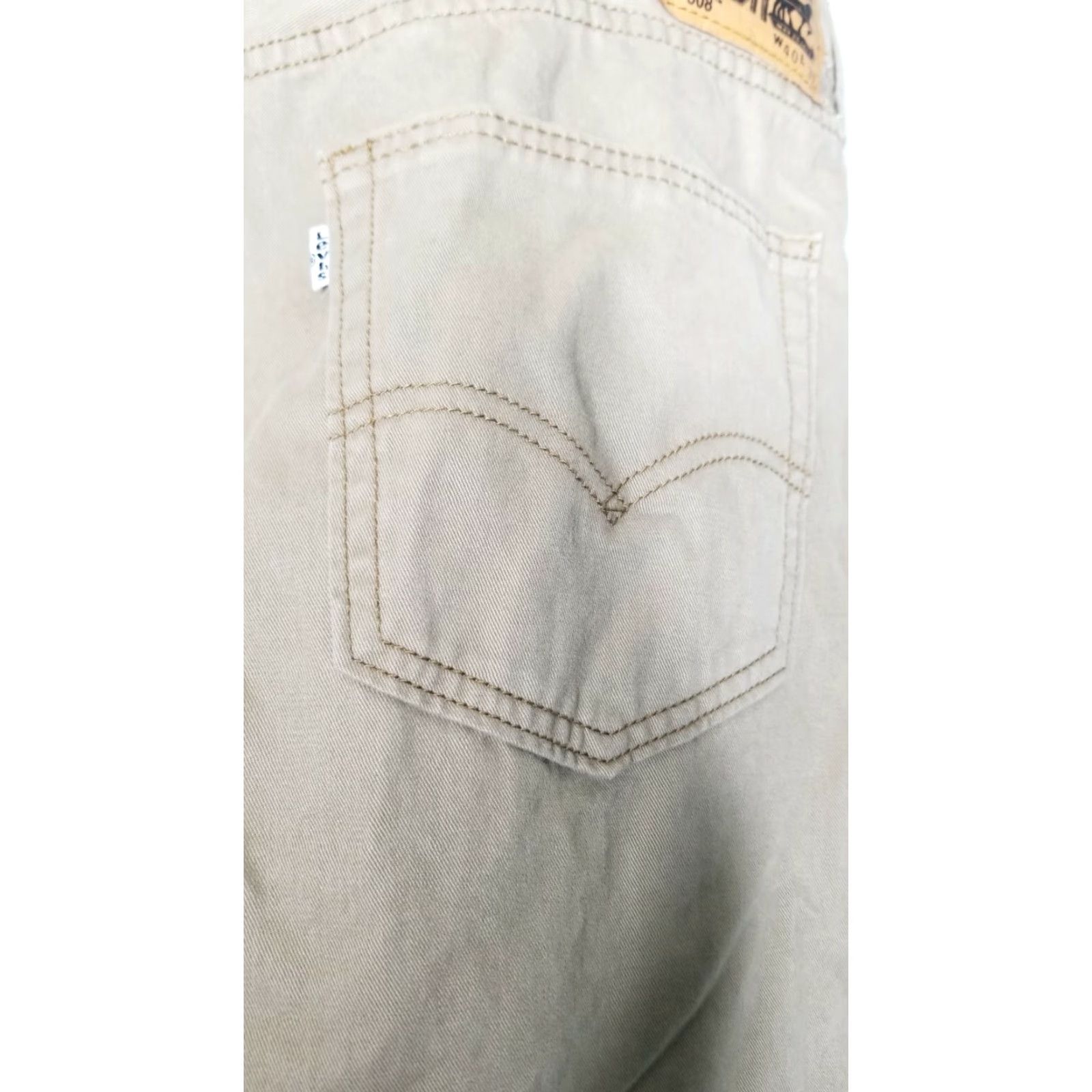 Levi's Levis 508 Mens Jeans Size 40x32 Beige Pants Size US 40 / EU 56 - 3 Thumbnail
