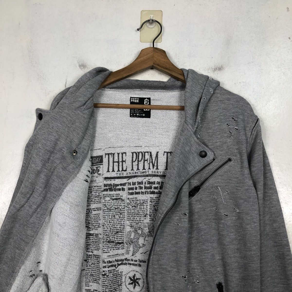 PPFM 📌Cropped Biker Jacket Double Collar PPFM Hysteric Glamour Size US M / EU 48-50 / 2 - 15 Thumbnail