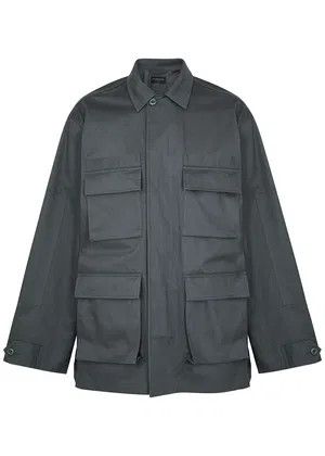 o1y1224 Cotton Cargo Jacket in Grey