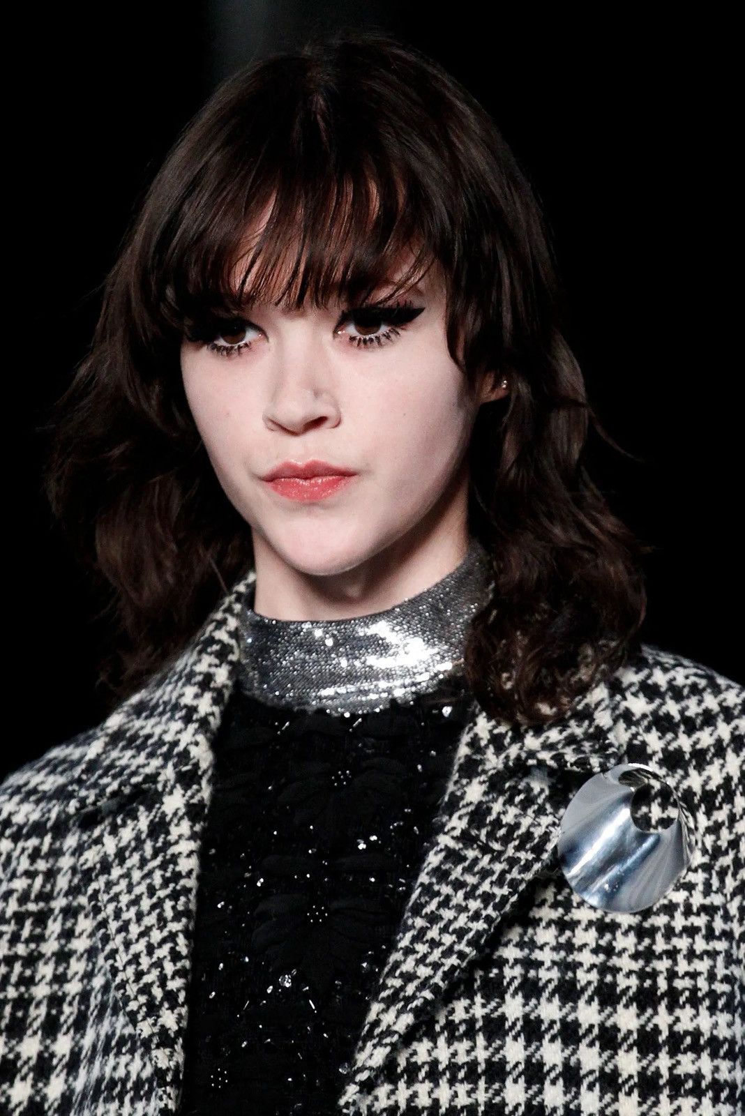Saint Laurent Paris SAINT LAURENT PARIS BY HEDI SLIMANE 14FW AW Houndstooth Coat Size XS / US 0-2 / IT 36-38 - 3 Thumbnail