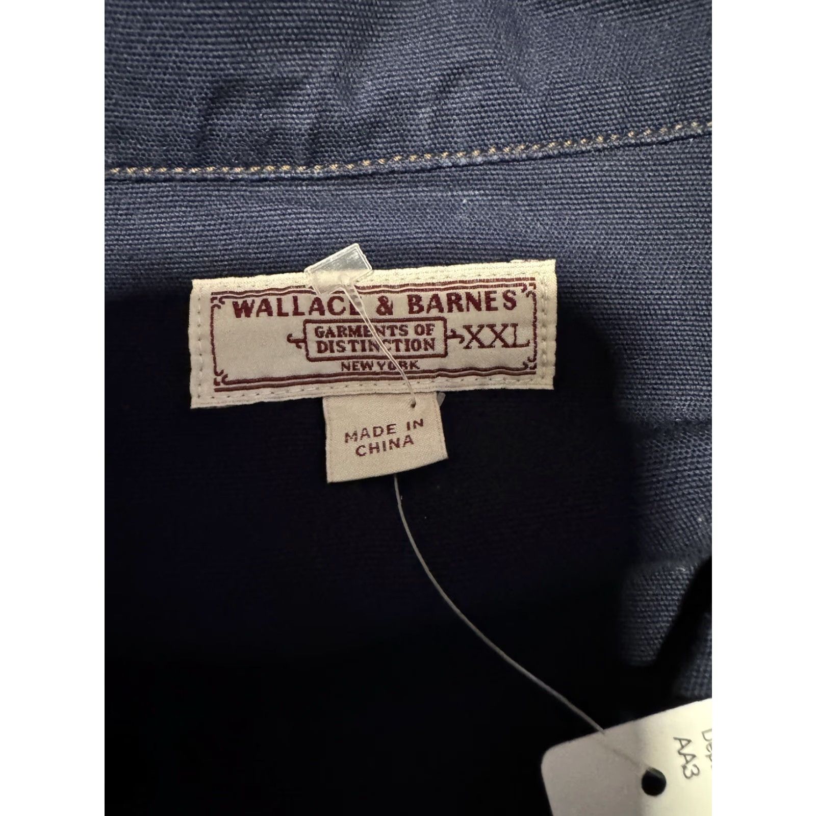 Wallace & Barnes WALLACE & BARNES MEN'S CANVAS FULL ZIP WORKSHIRT JACKET BLUE SZ XXL New W/ Tags Size US XXL / EU 58 / 5 - 7 Thumbnail