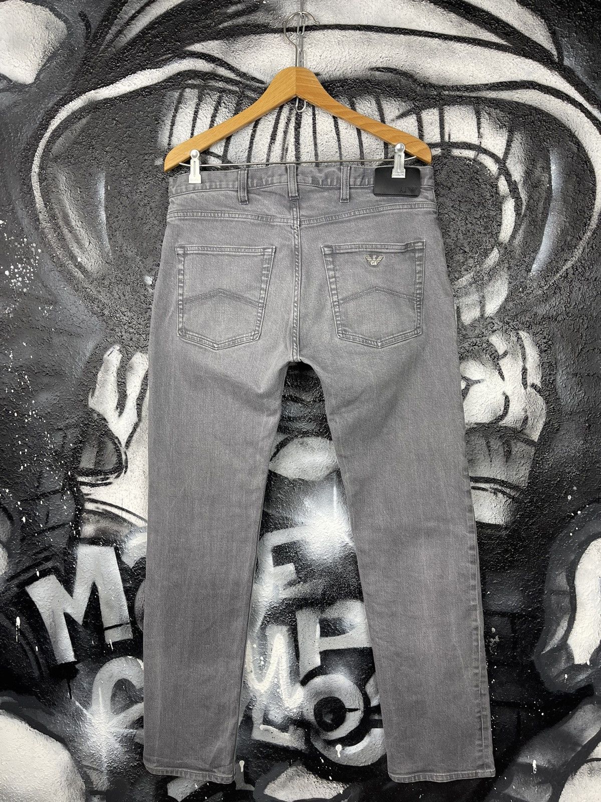 Armani Armani Jeans Grey Tapered Jeans Men’s Size W34 L32 Size US 34 / EU 50 - 4 Thumbnail