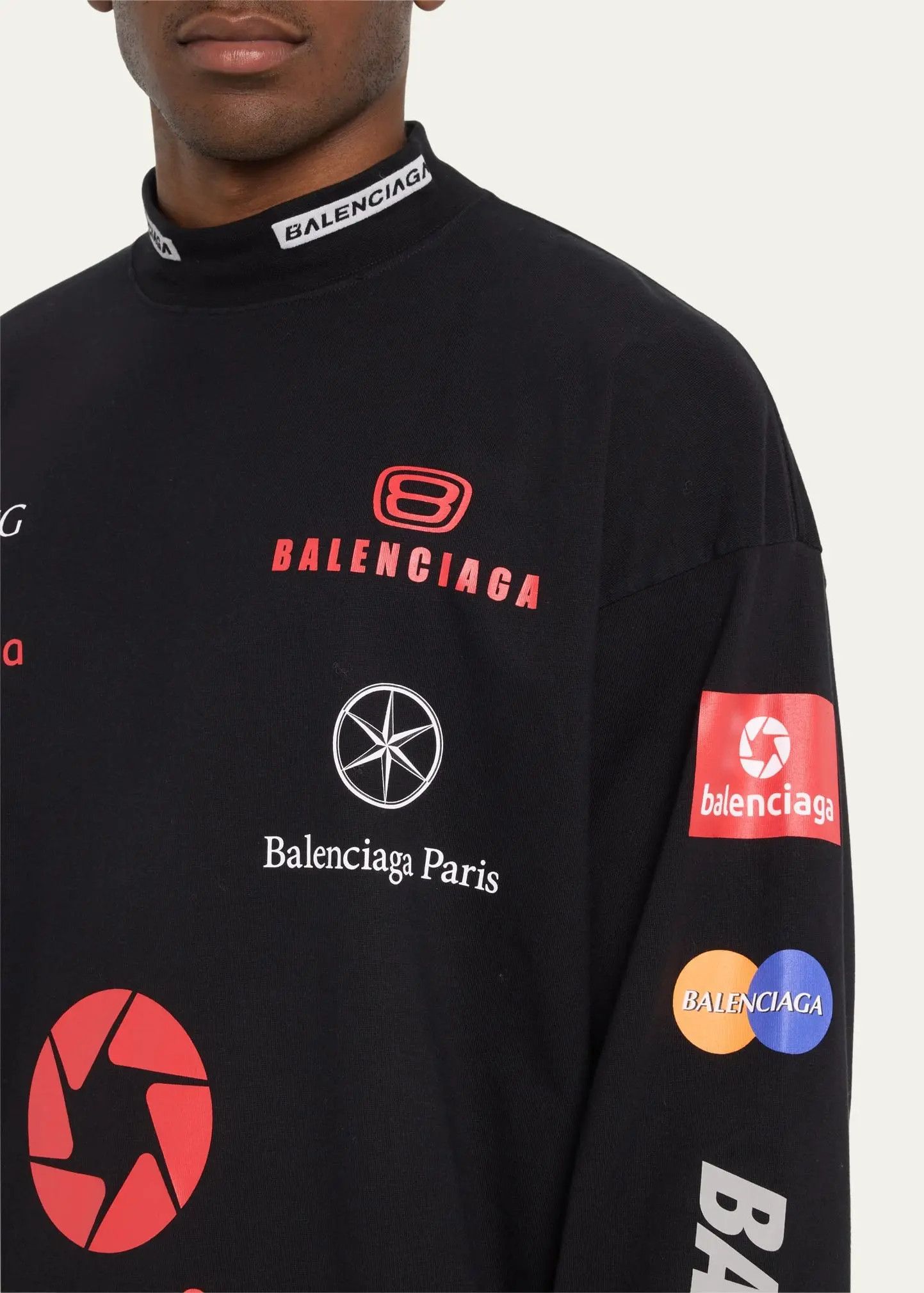 Balenciaga CC27 Top League Long Sleeve T-Shirt Oversized | Grailed