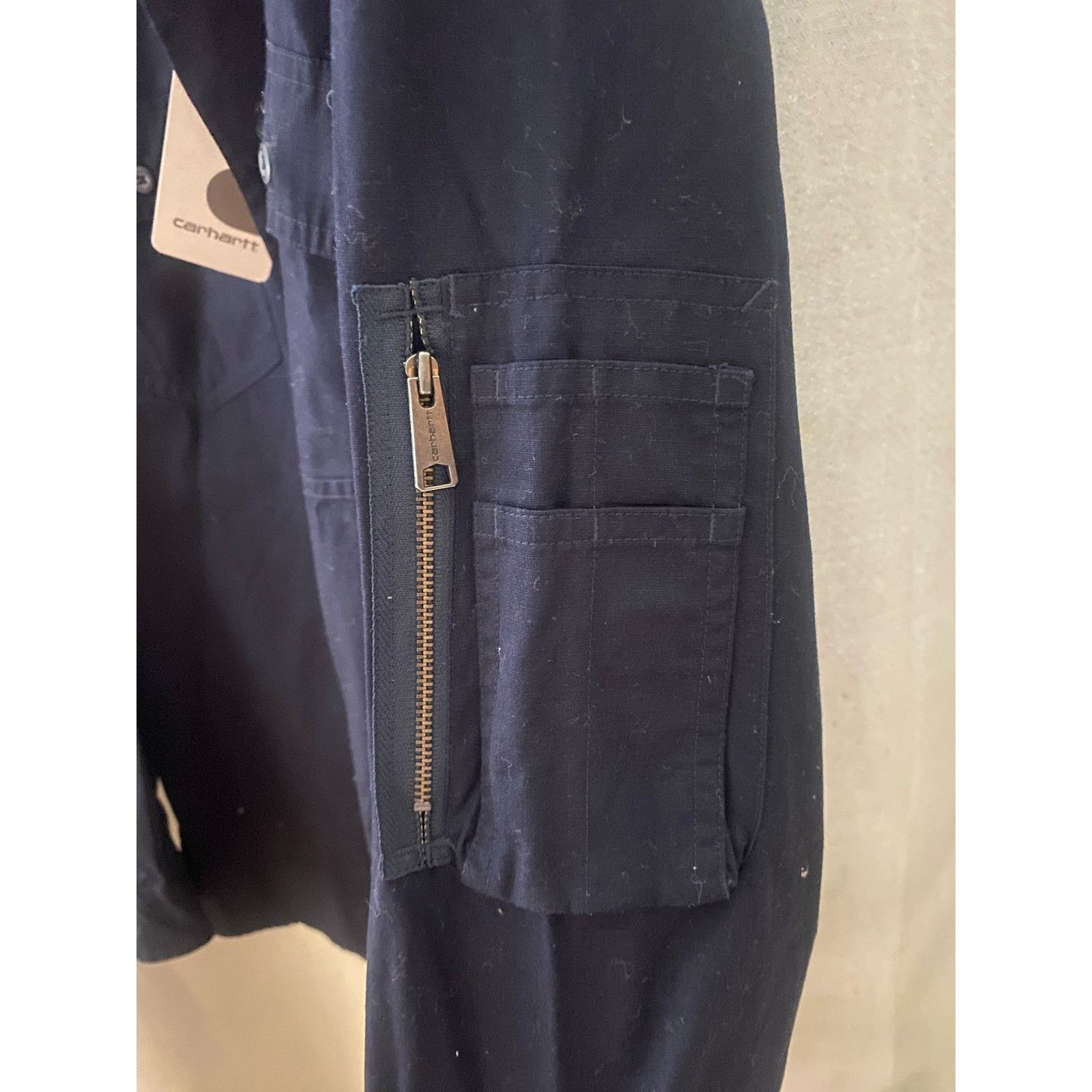 Carhartt Wip Carhartt WIP Pierre Shirt Dark Navy Stone Washed m xlarge Size US XL / EU 56 / 4 - 6 Thumbnail