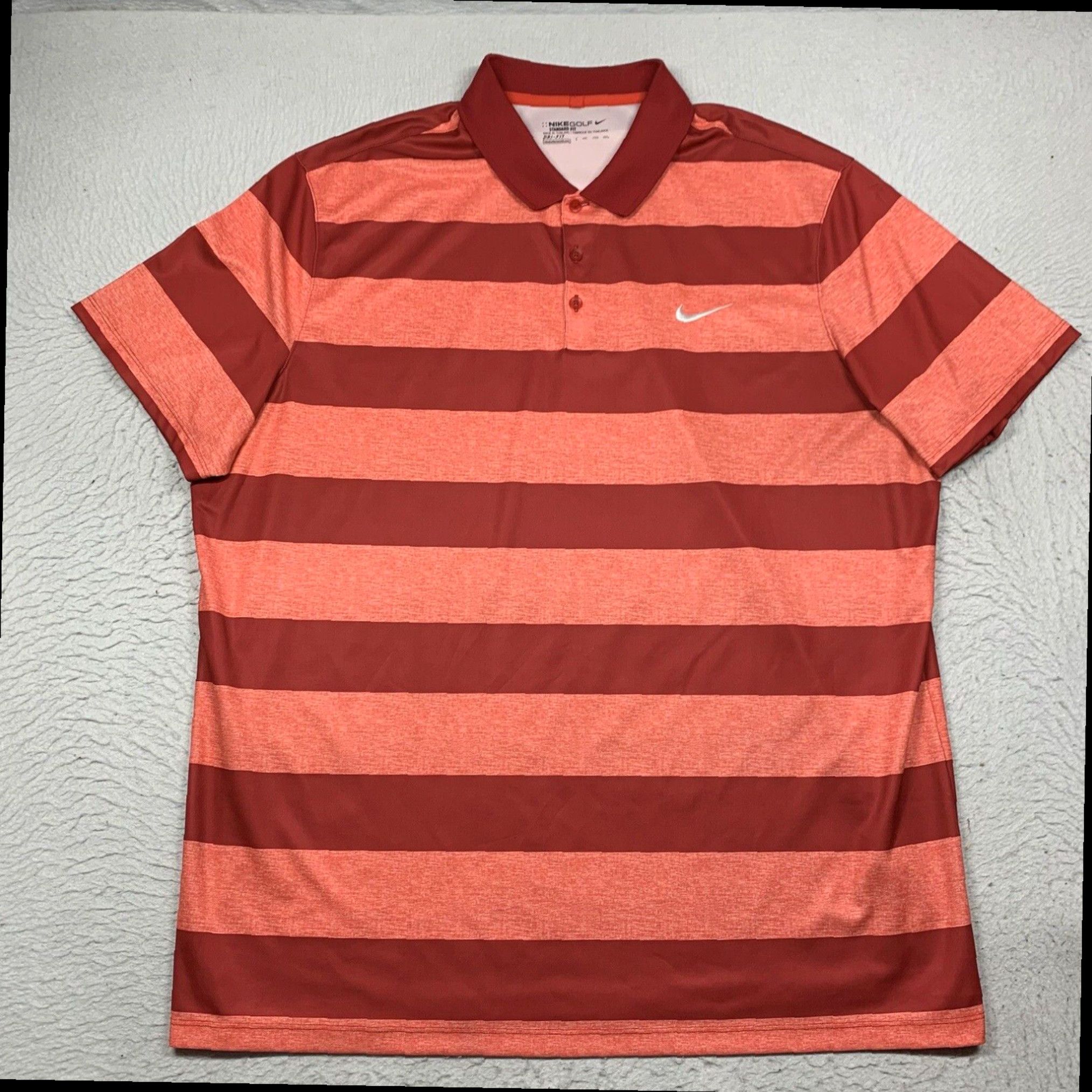 Nike 2XL XXL Red Mens Nike Golf Polo Shirt Short Sleeve Standard Fit Dri Fit 725516 Grailed