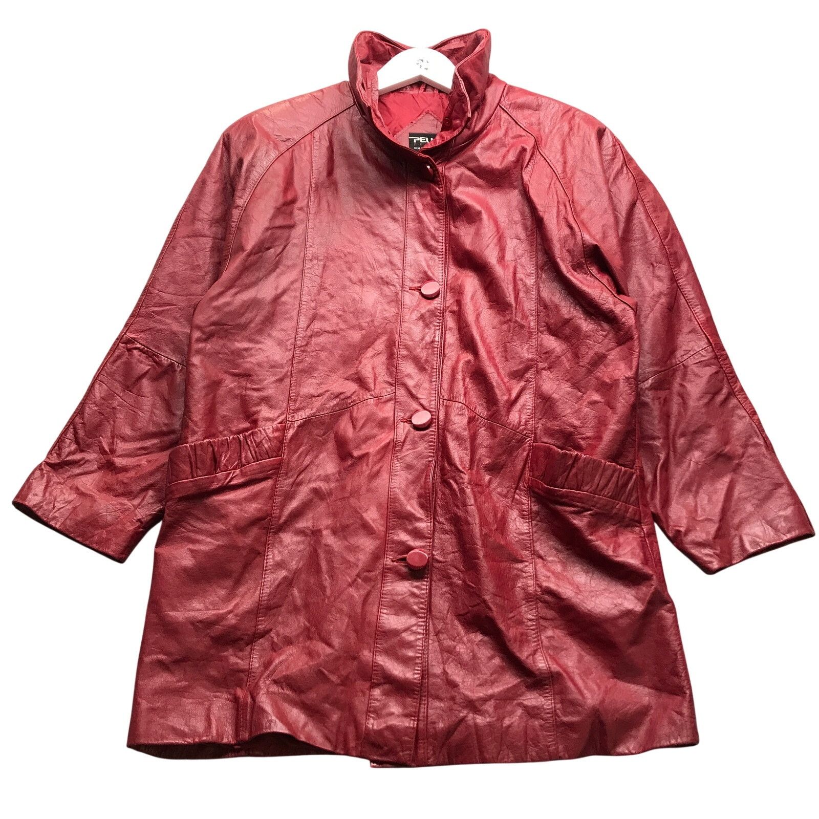 Pelle Pelle Pelle Petite Leather Lined Trench Coat Womens Medium Petite Size M / US 6-8 / IT 42-44 - 1 Thumbnail