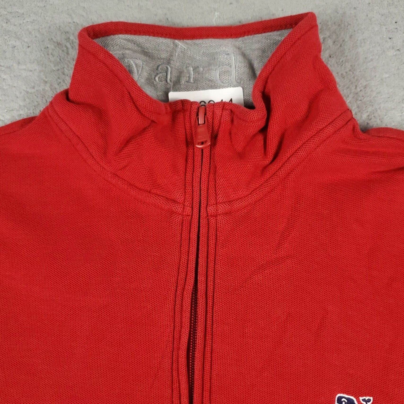 Vineyard Vines Vineyard Vines Mens Red 1/4 Zip Pullover Sweater Medium Long Sleeve Mock Neck Cotton Size US M / EU 48-50 / 2 - 2 Thumbnail