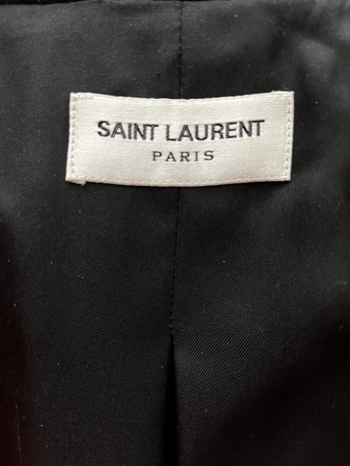 Saint Laurent Paris Saint Laurent 80’s Shoulder Oversize pinstrie Blazer Size ONE SIZE - 5 Thumbnail