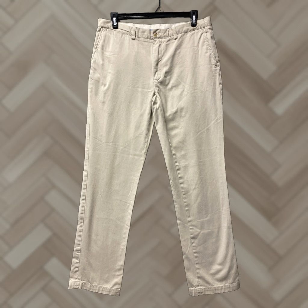 VINTAGE Polo Ralph Lauren Chino Pants Men 36 Regular Light Tan 34in Inseam Post-90s Preppy USA Mens