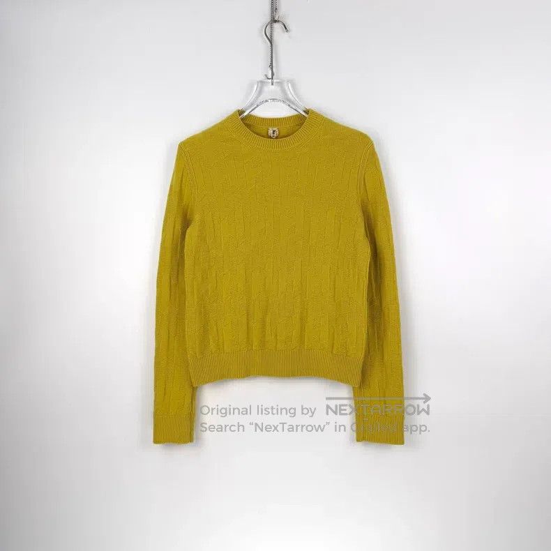 Hermes Hermes Yellow full H wool sweater Size S / US 4 / IT 40 - 3 Thumbnail
