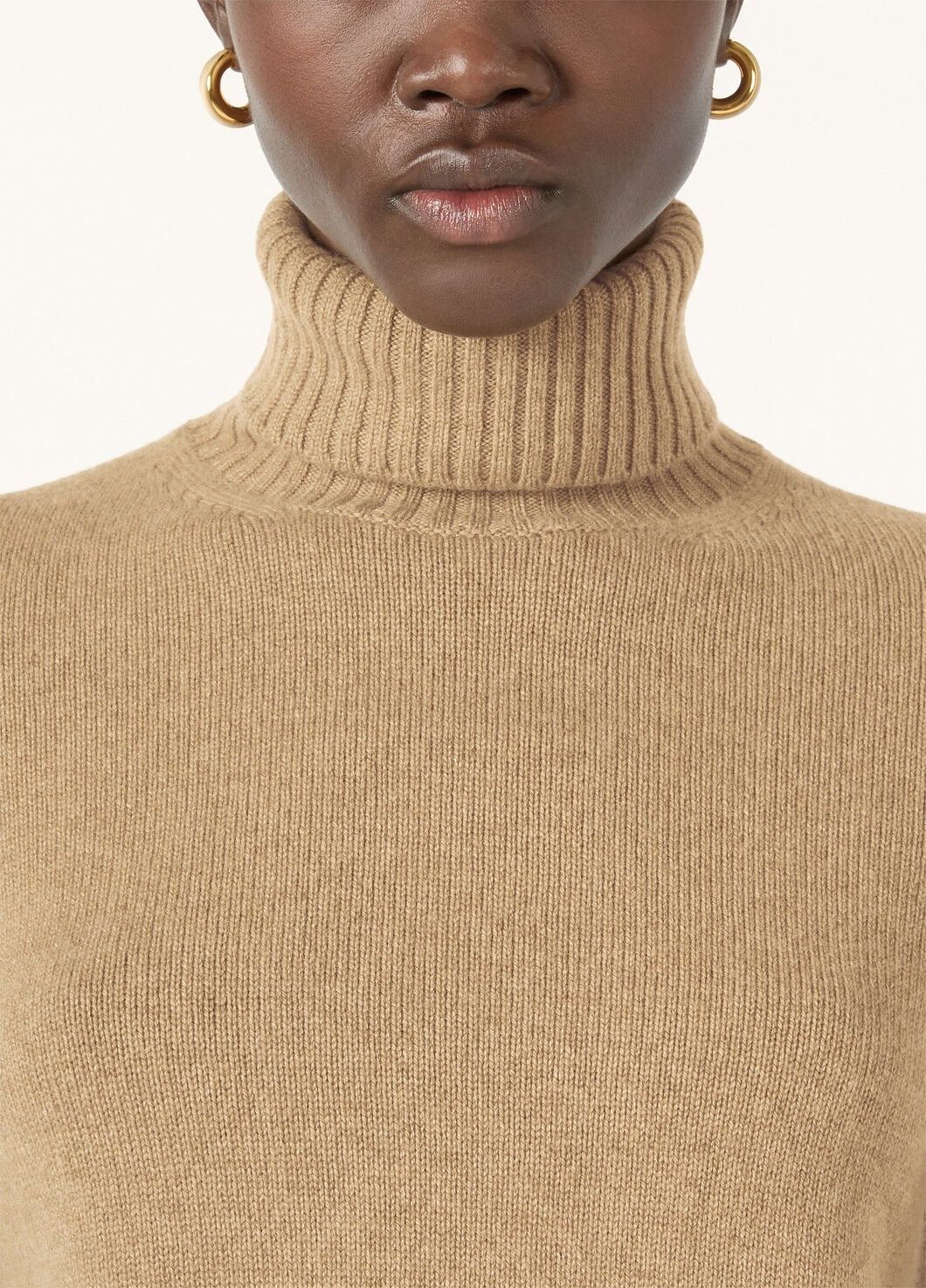 Loro Piana o1w1db10825 FAM9052 Parksville Turtleneck Sweater in Beige Size S / US 4 / IT 40 - 3 Thumbnail