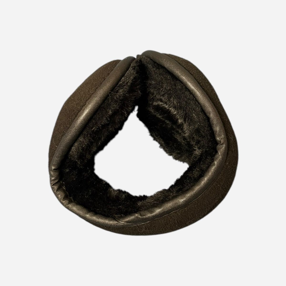 Other Ear Band Unisex Black Fleece and Fur Ear Warmers Sz OS Size ONE SIZE - 3 Thumbnail