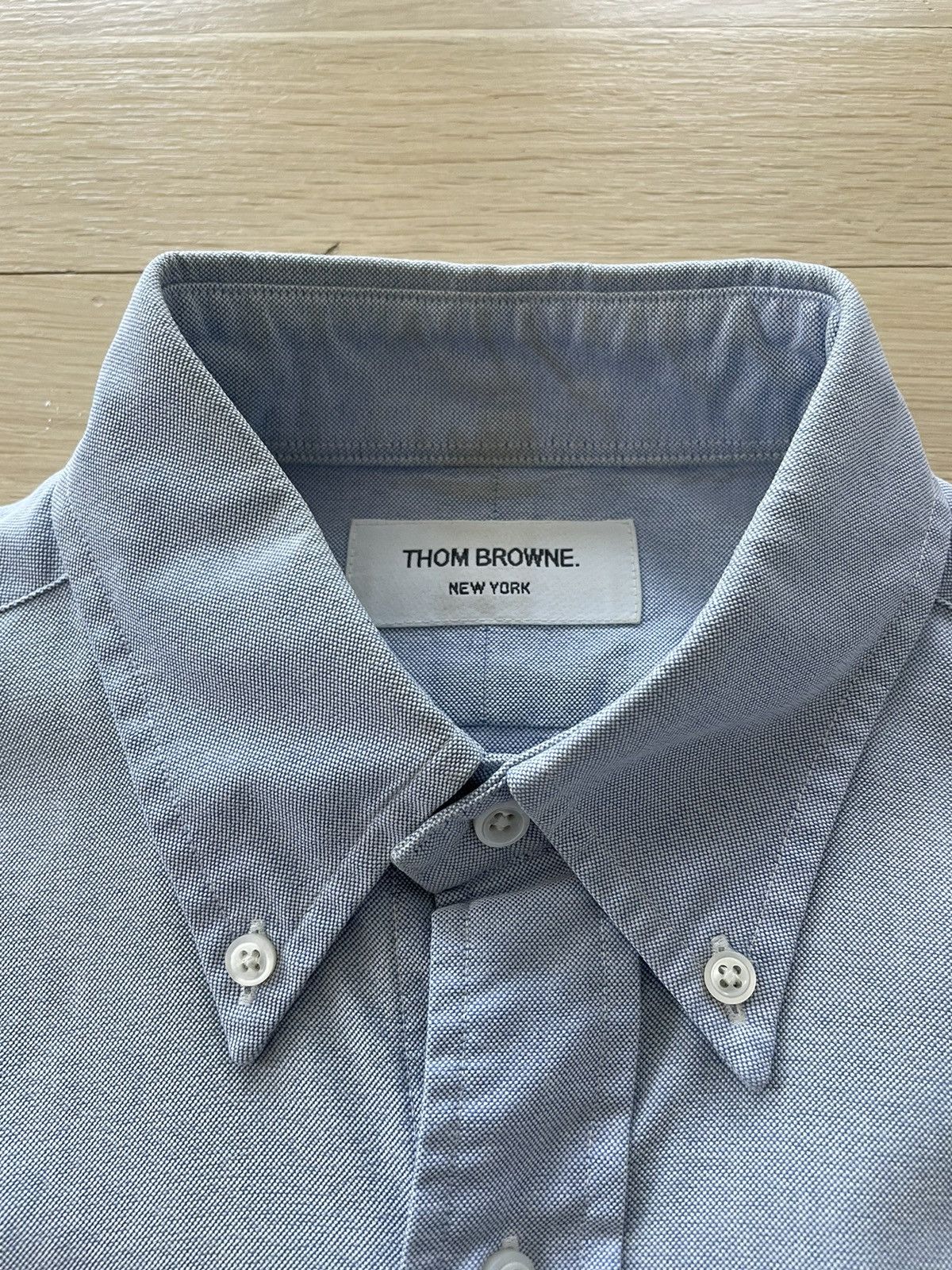 Thom Browne Blue Oxford Shirt Size US M / EU 48-50 / 2 - 4 Thumbnail